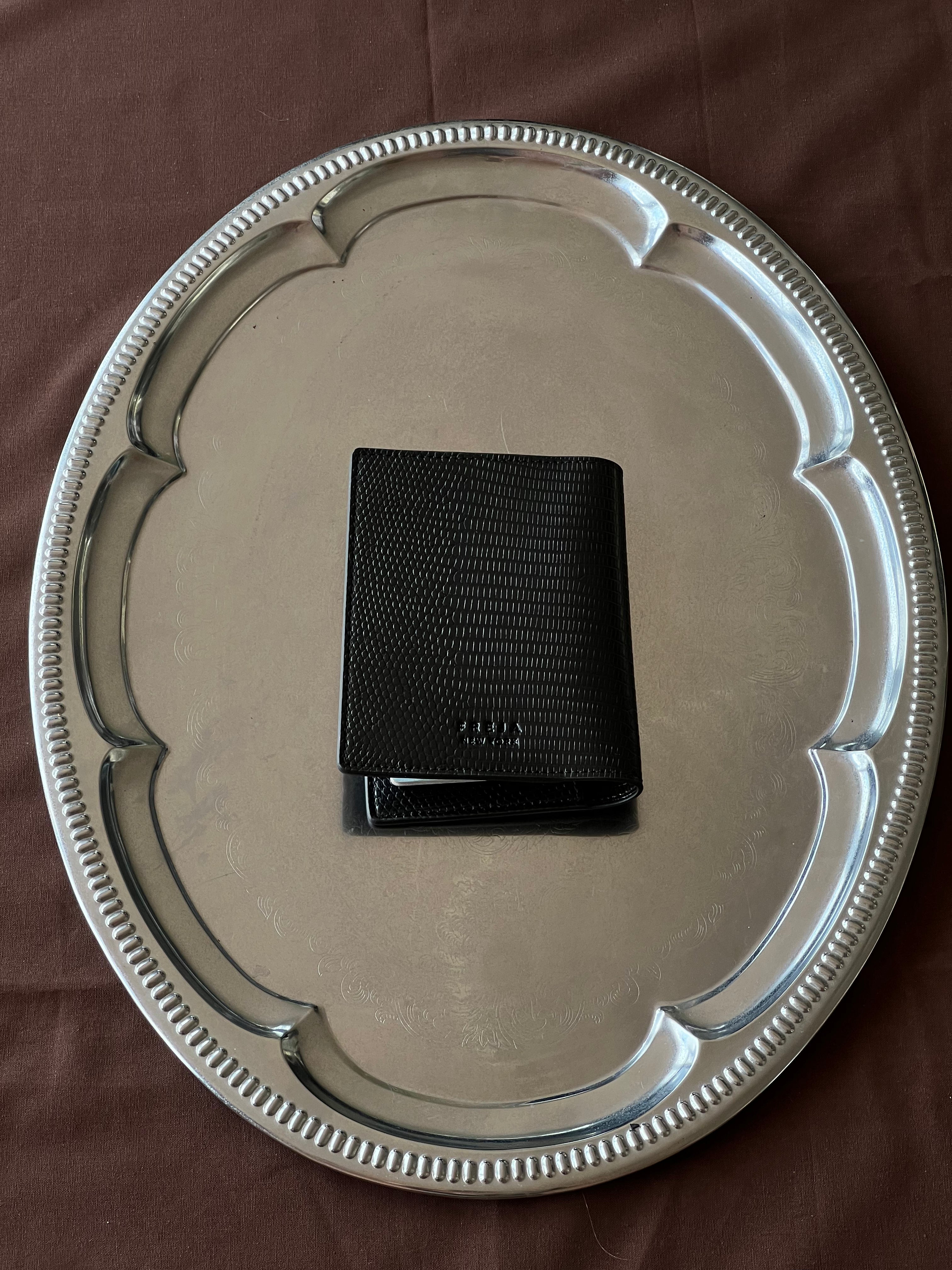 Freja Passport Cover Black Lizard