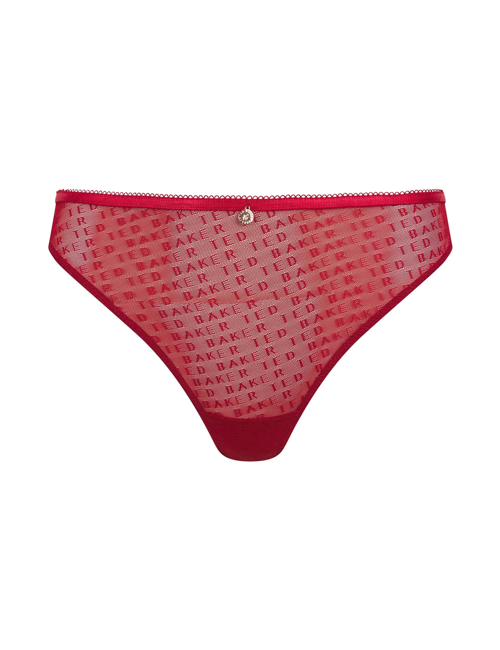 Ted Baker Irene Sheer Branded Mesh Thong Women's