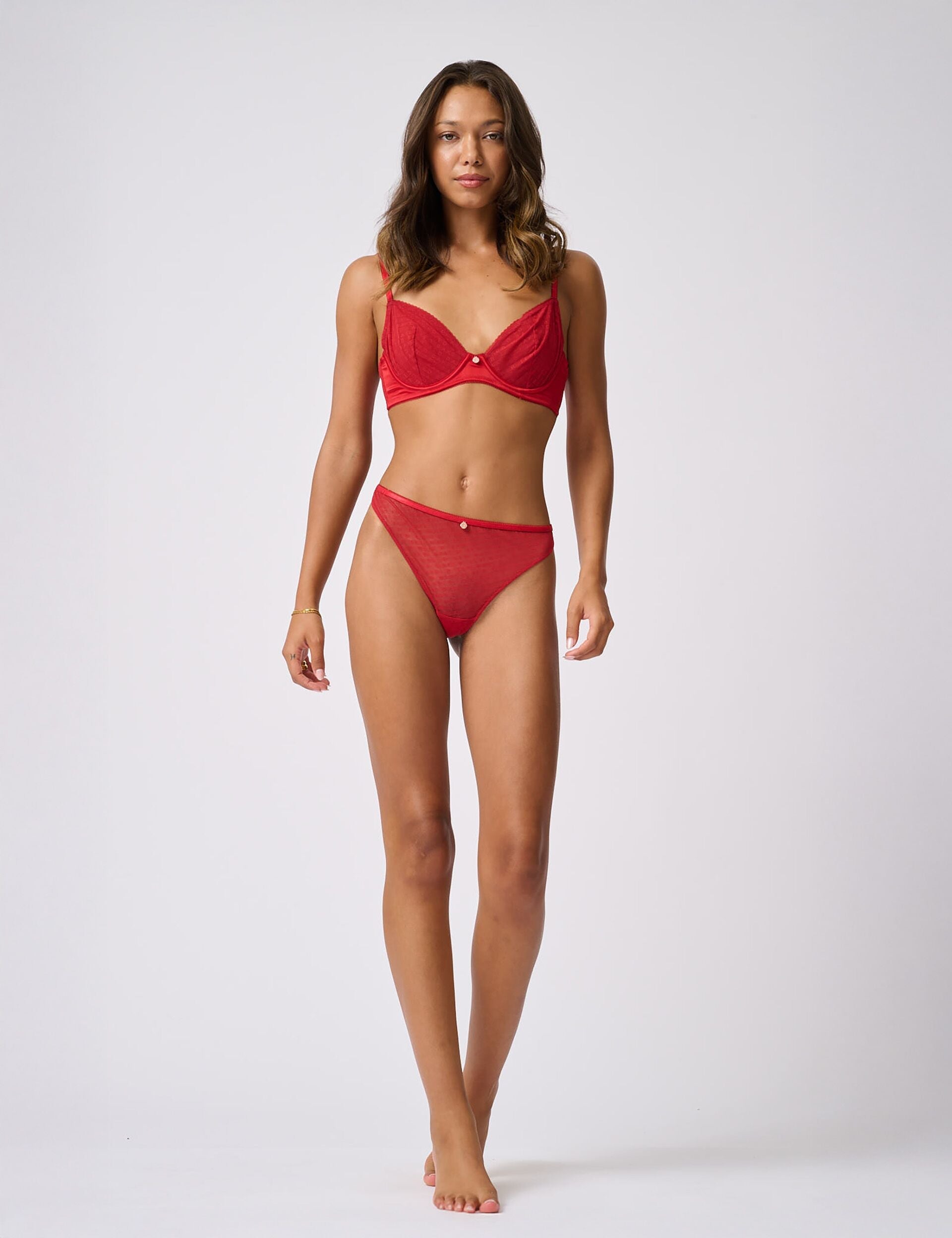 Ted Baker Iris Branded Mesh Wired Full Cup Bra Women's
