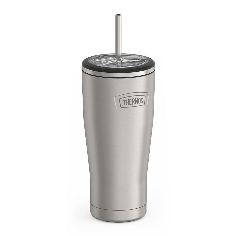 Thermos 24oz Icon Cold Tumbler With Straw Sandstone