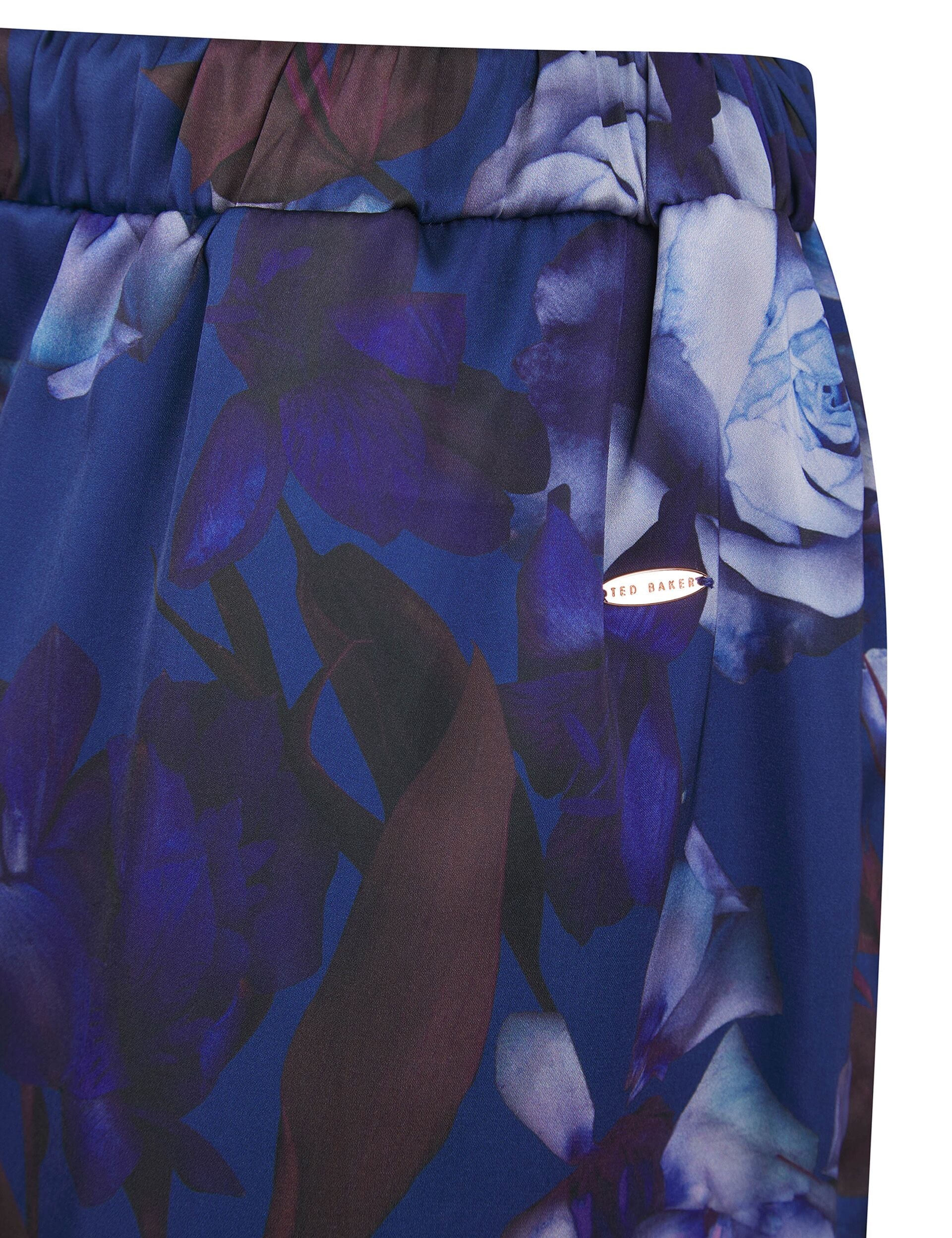 Ted Baker Isla Floral Print Satin Long Pyjama Set Women's