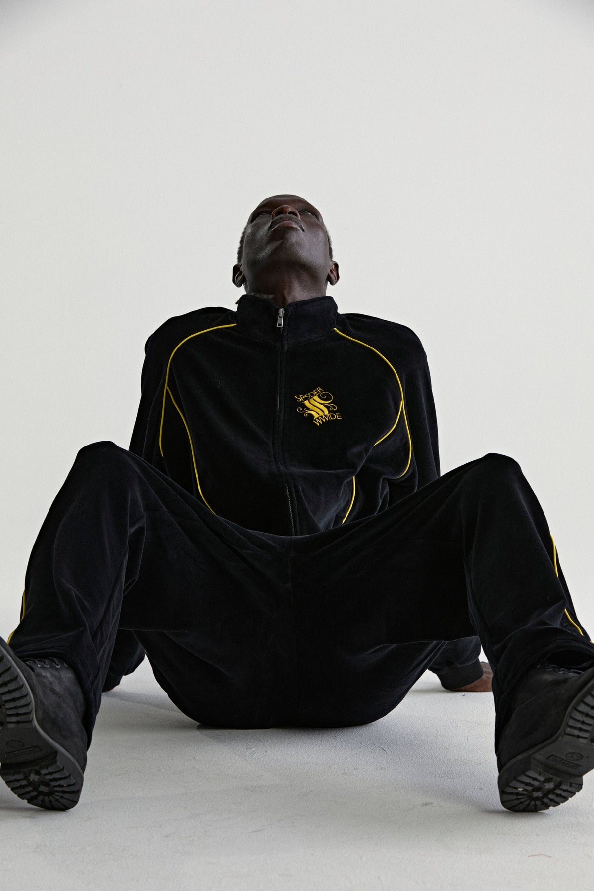 Sp5der Outline Velour Track Jacket