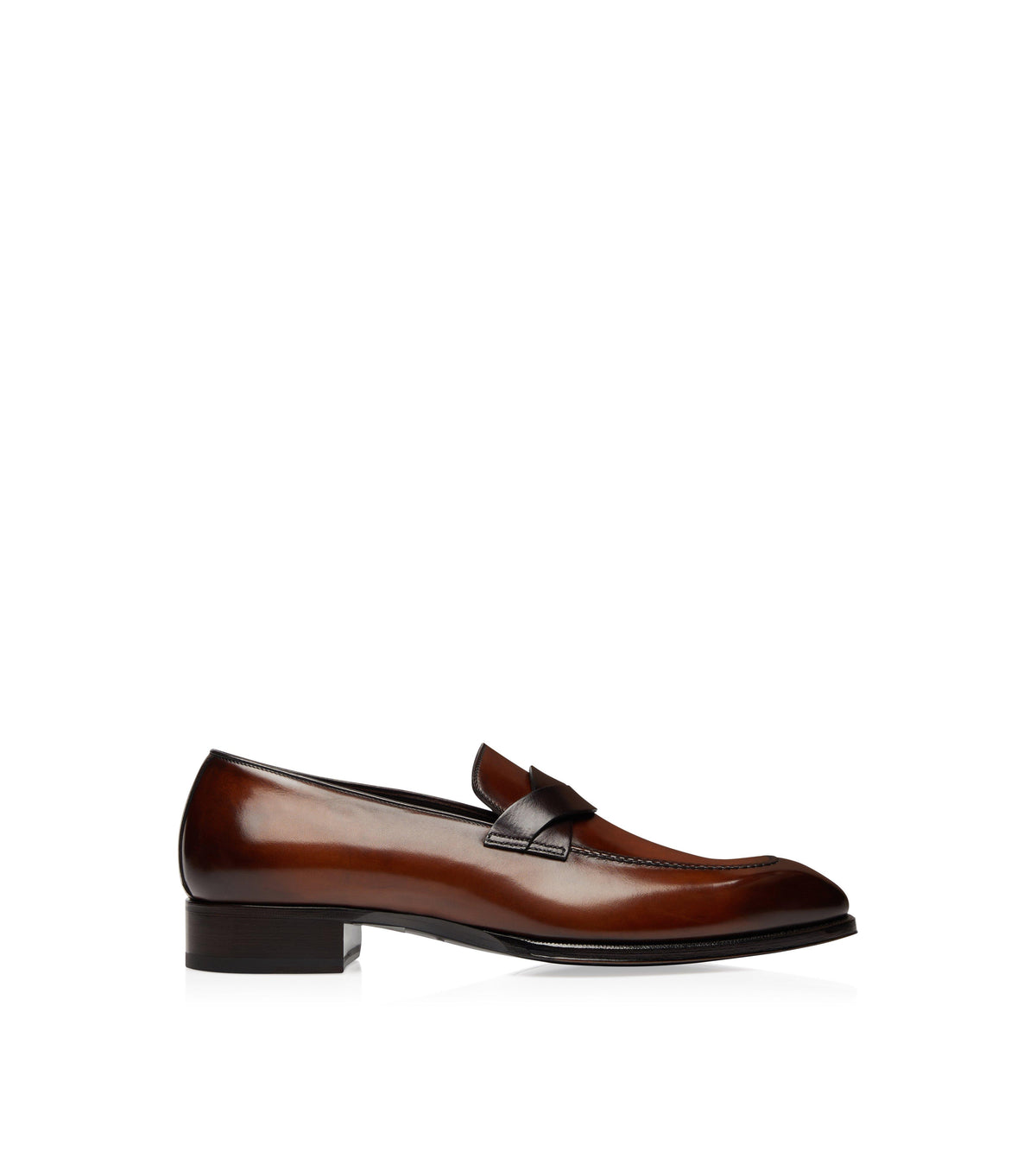 Tom Ford Burnished Leather Elkan Twisted Band Loafer