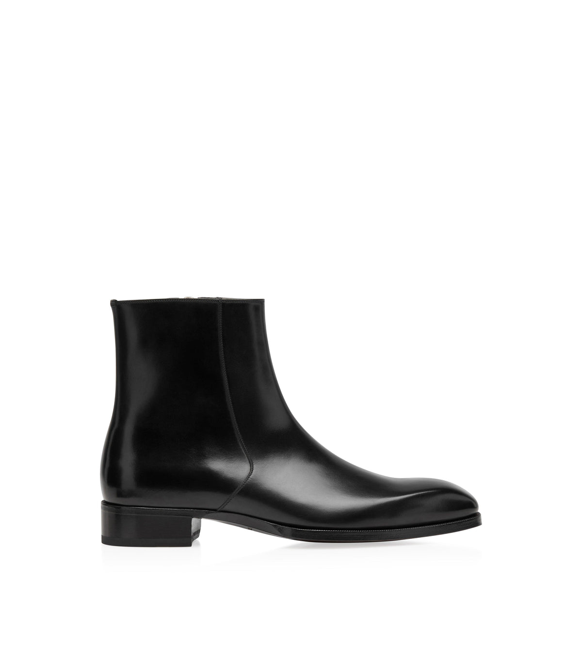 Tom Ford Burnished Leather Elkan Zip Boot