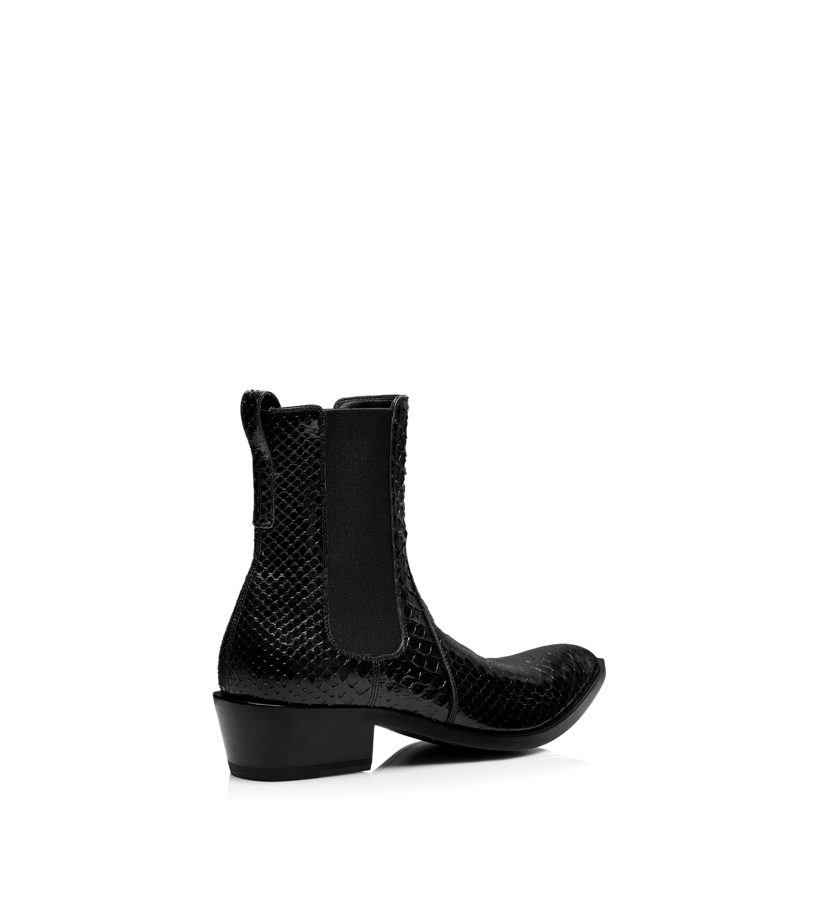 Tom Ford Matte Printed Python Chelsea Boot
