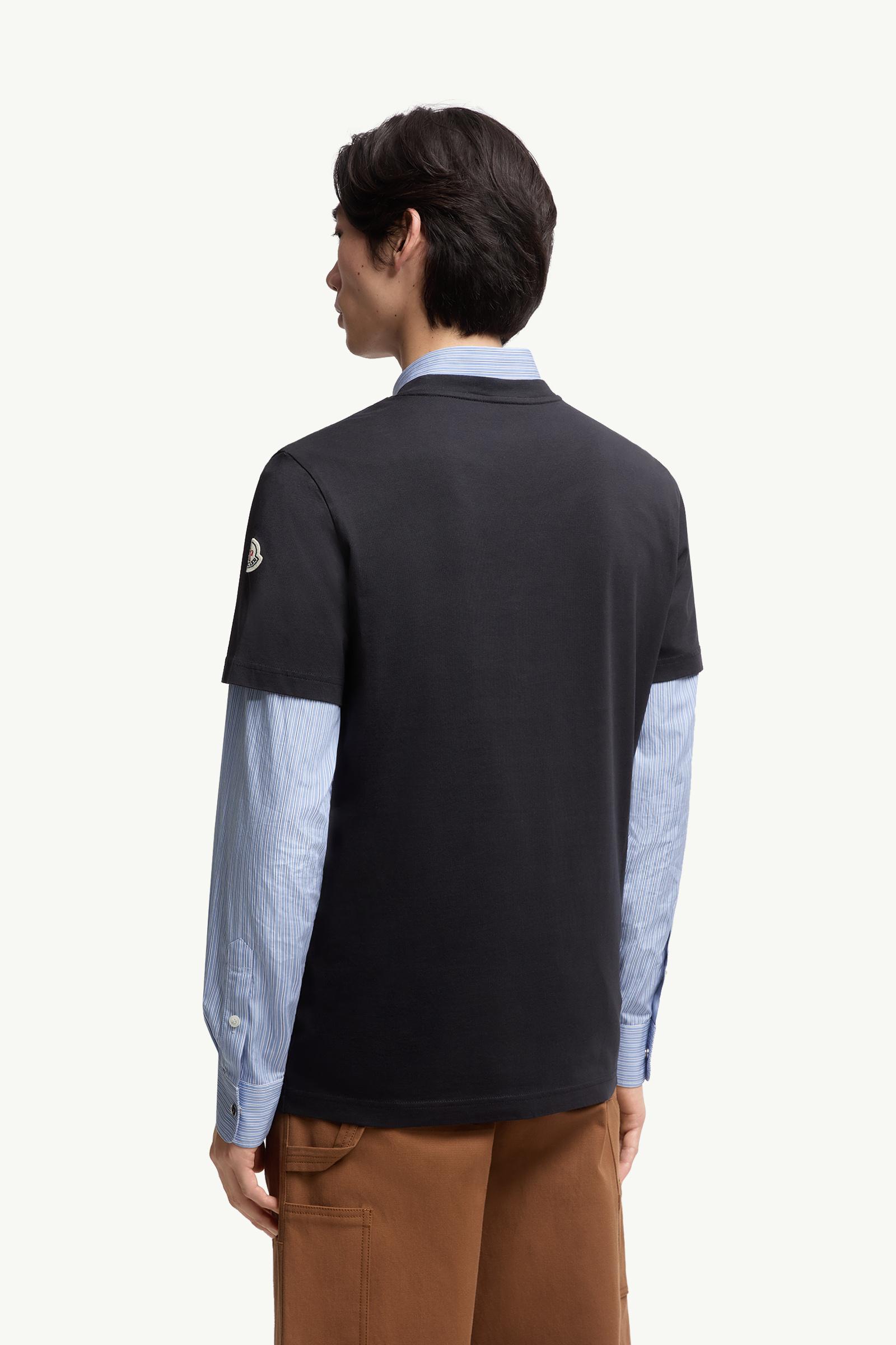 Moncler Monogram Cotton T-Shirt Navy Blue Navy Blue