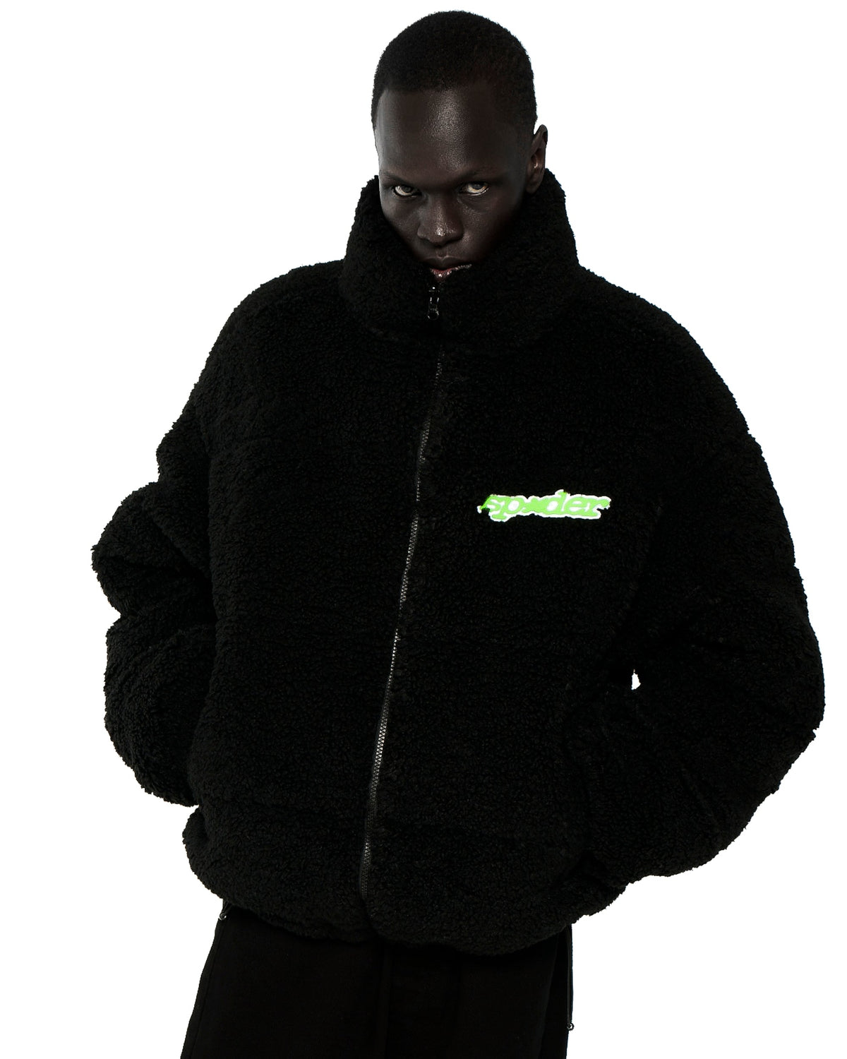 Sp5der Sherpa Puffer Jacket