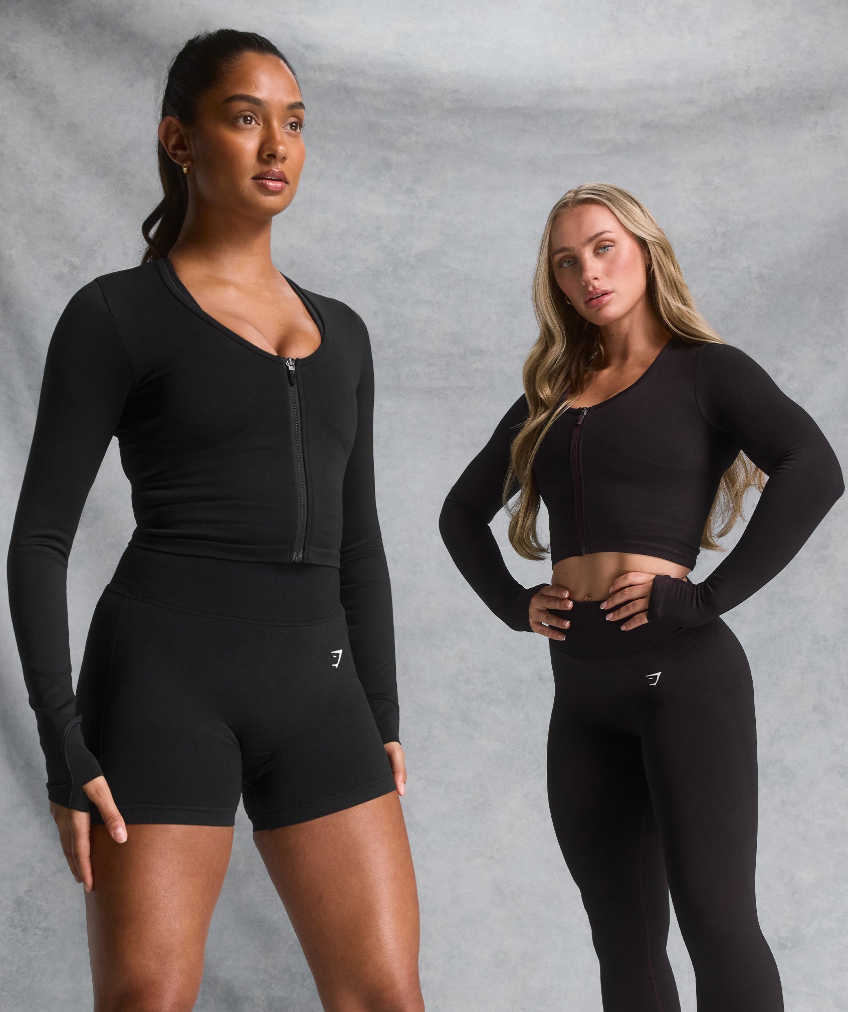 Women's Gymshark Lift Seamless Zip Up Jacket Black
