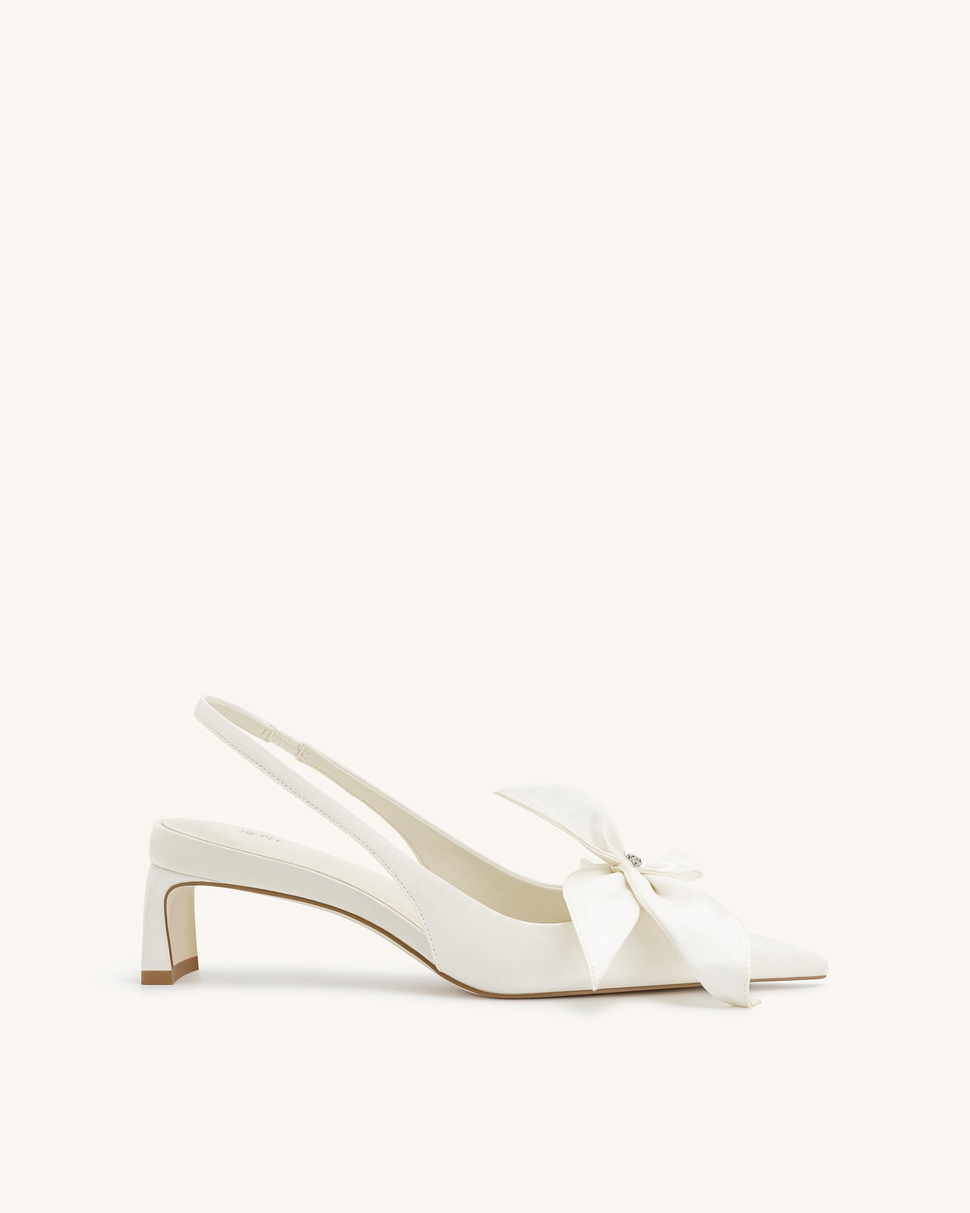 Jw Pei Queena Floral Appliques Slingback Pumps Ivory White