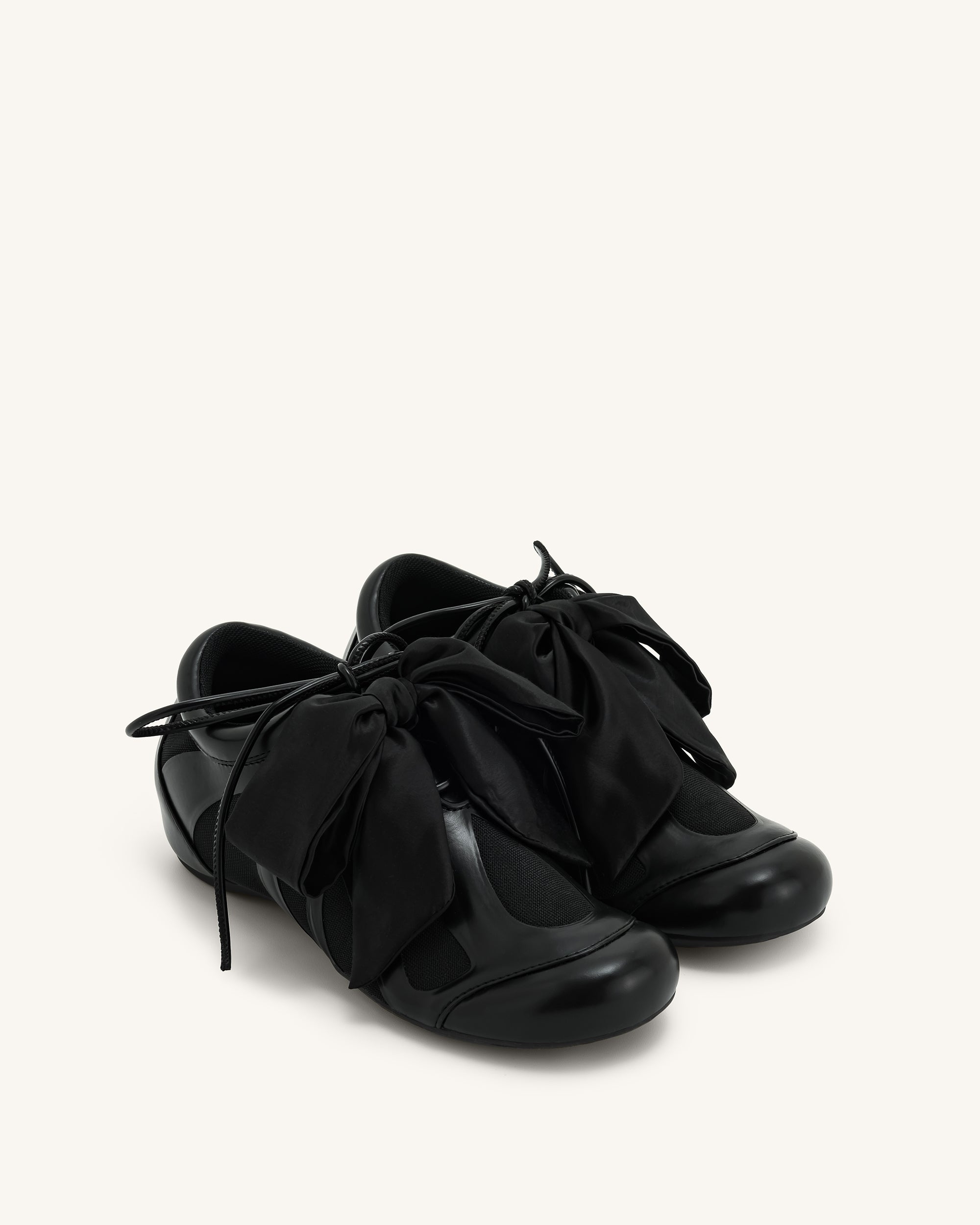 Jw Pei Rosie Bow Tie Low Top Sneakers Black