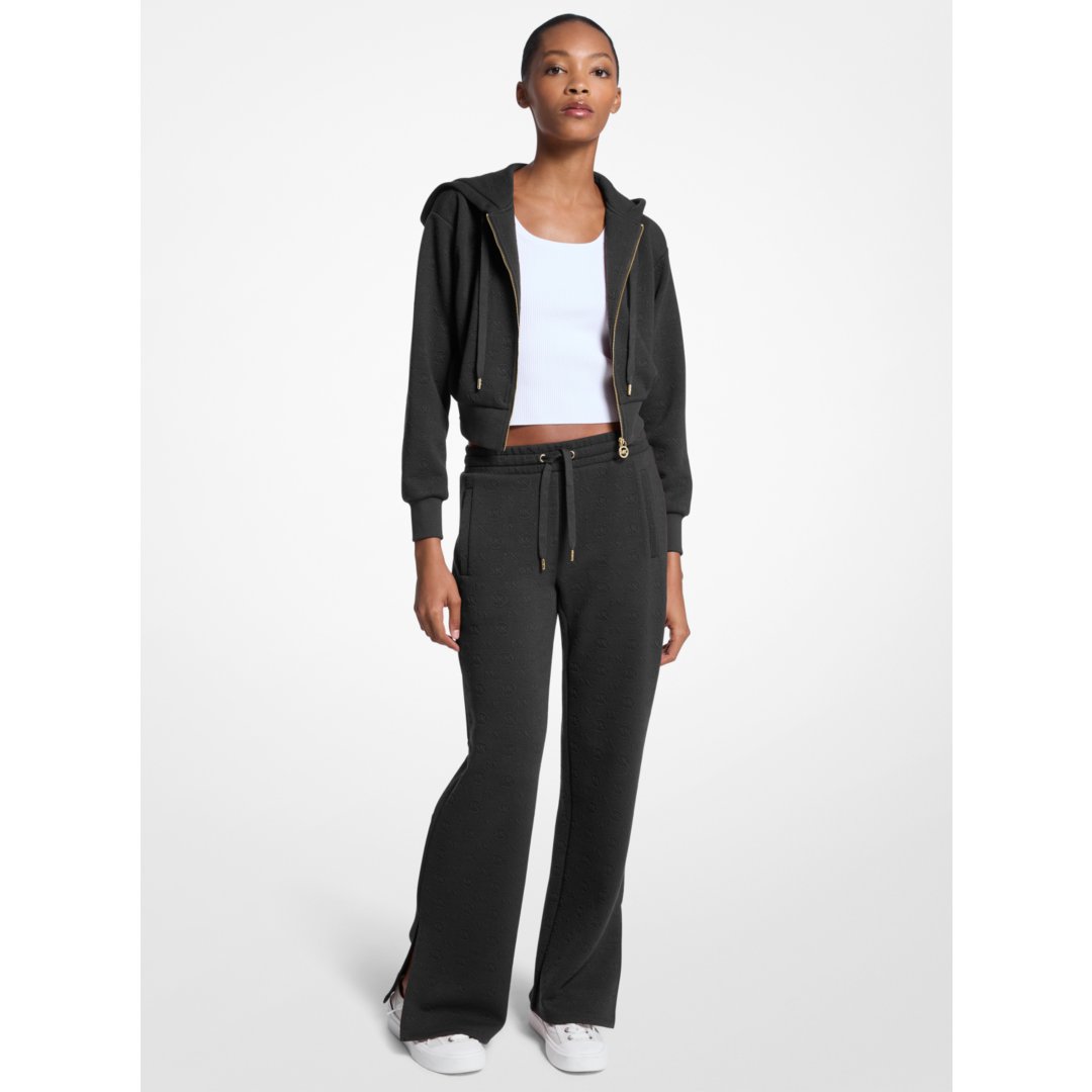 Michael Kors Logo Jacquard Knit Pants BLACK