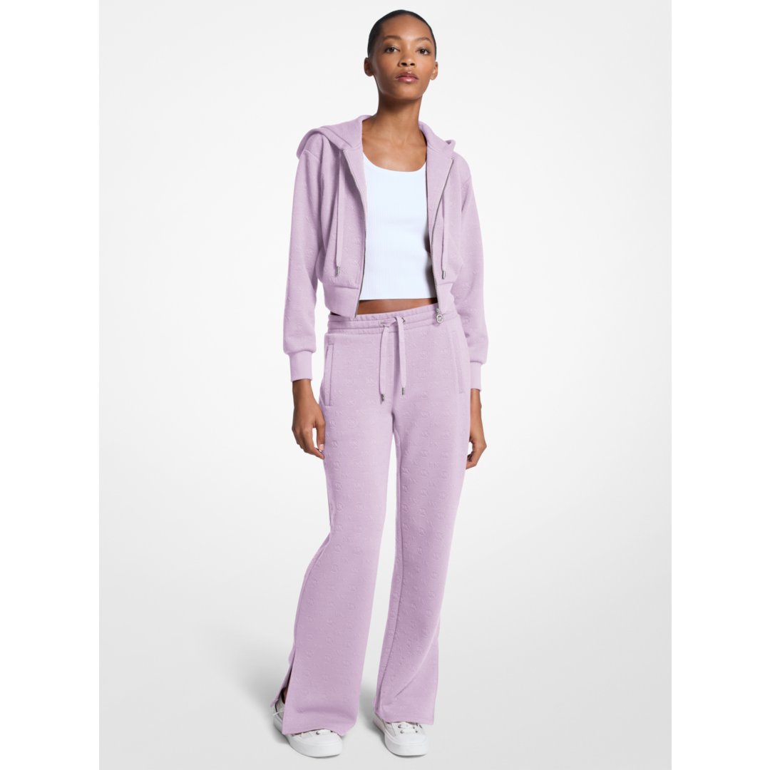 Michael Kors Logo Jacquard Knit Pants QUARTZ