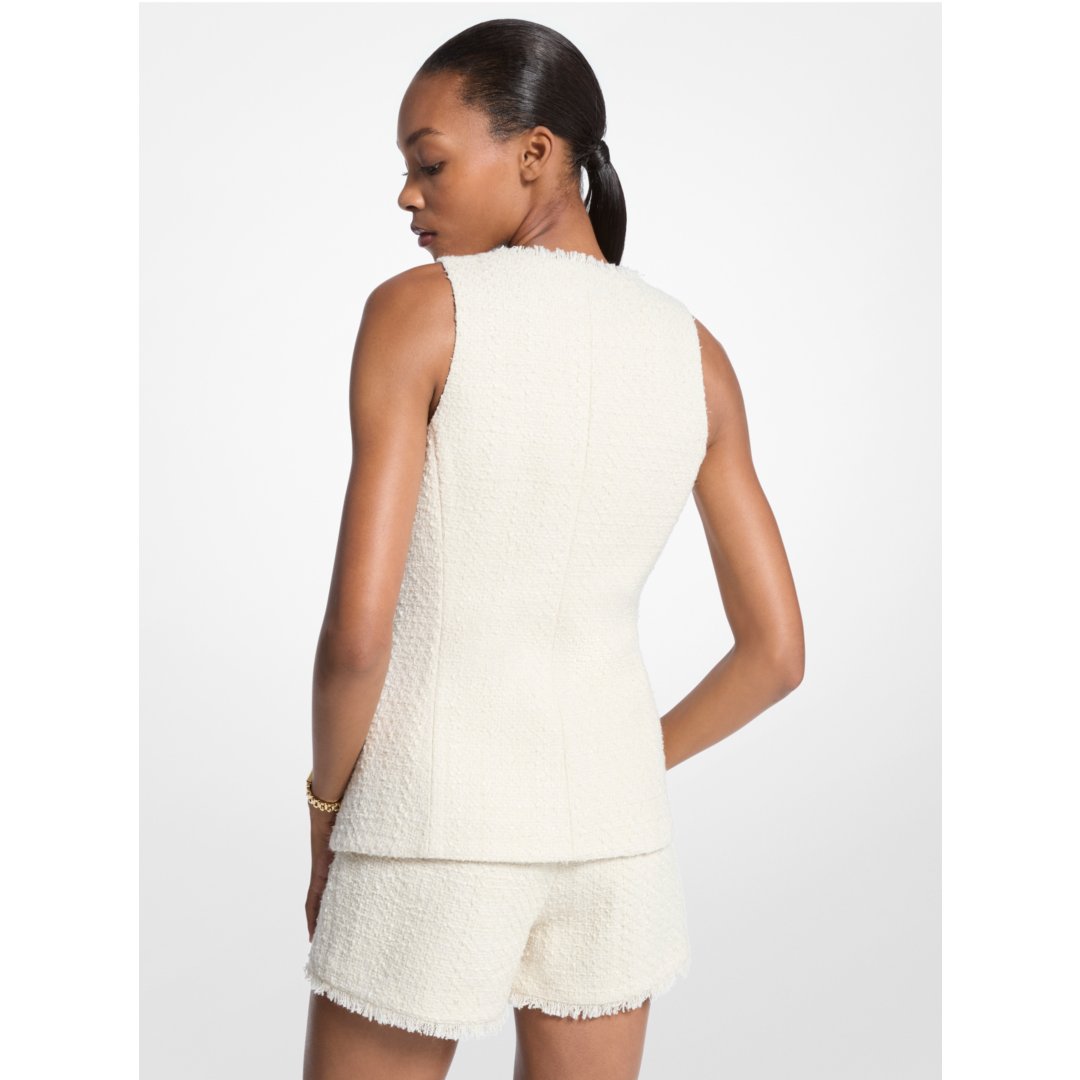 Michael Kors Tweed Vest BONE