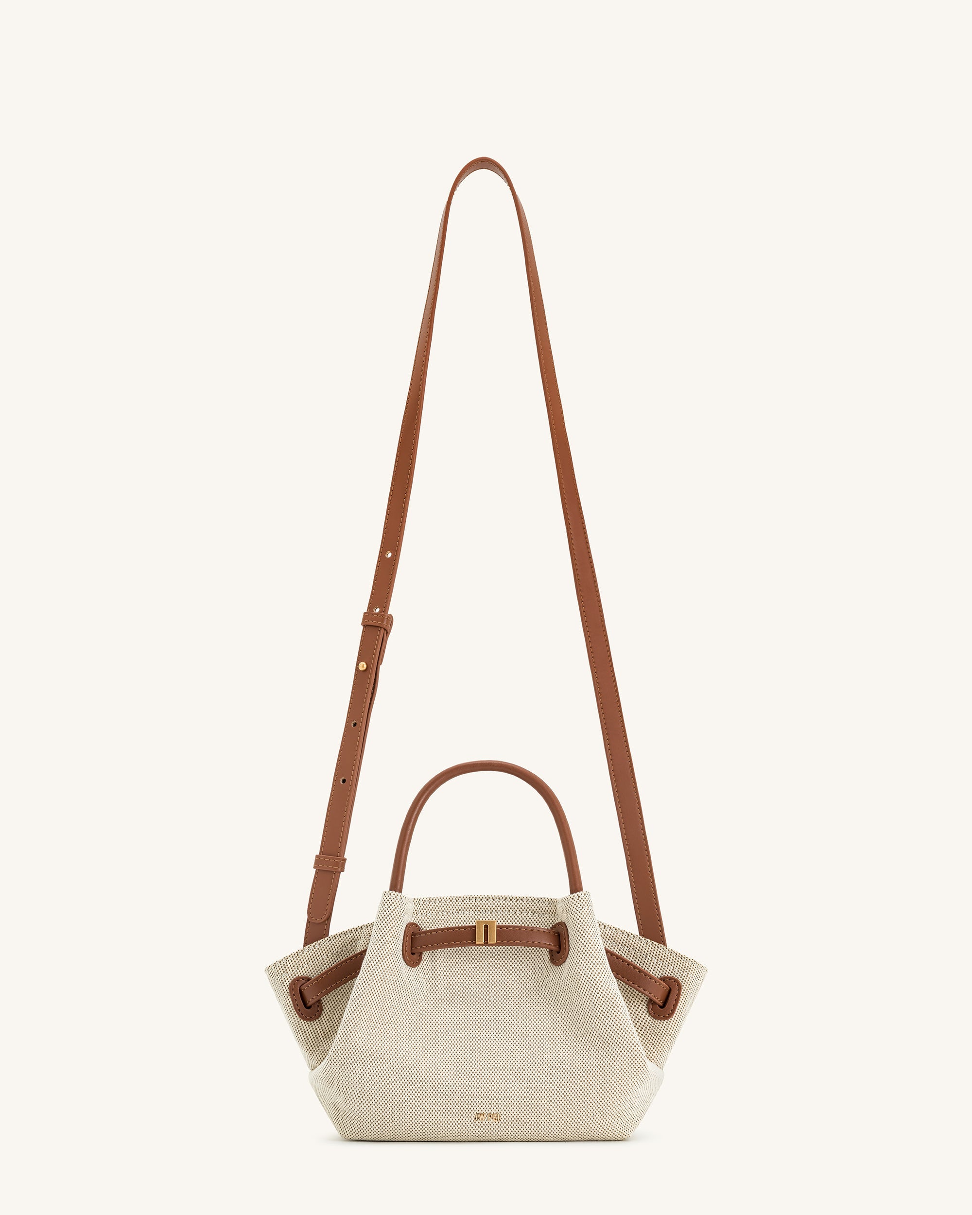 Jw Pei Hana Mini Tote Bag Brown Canvas