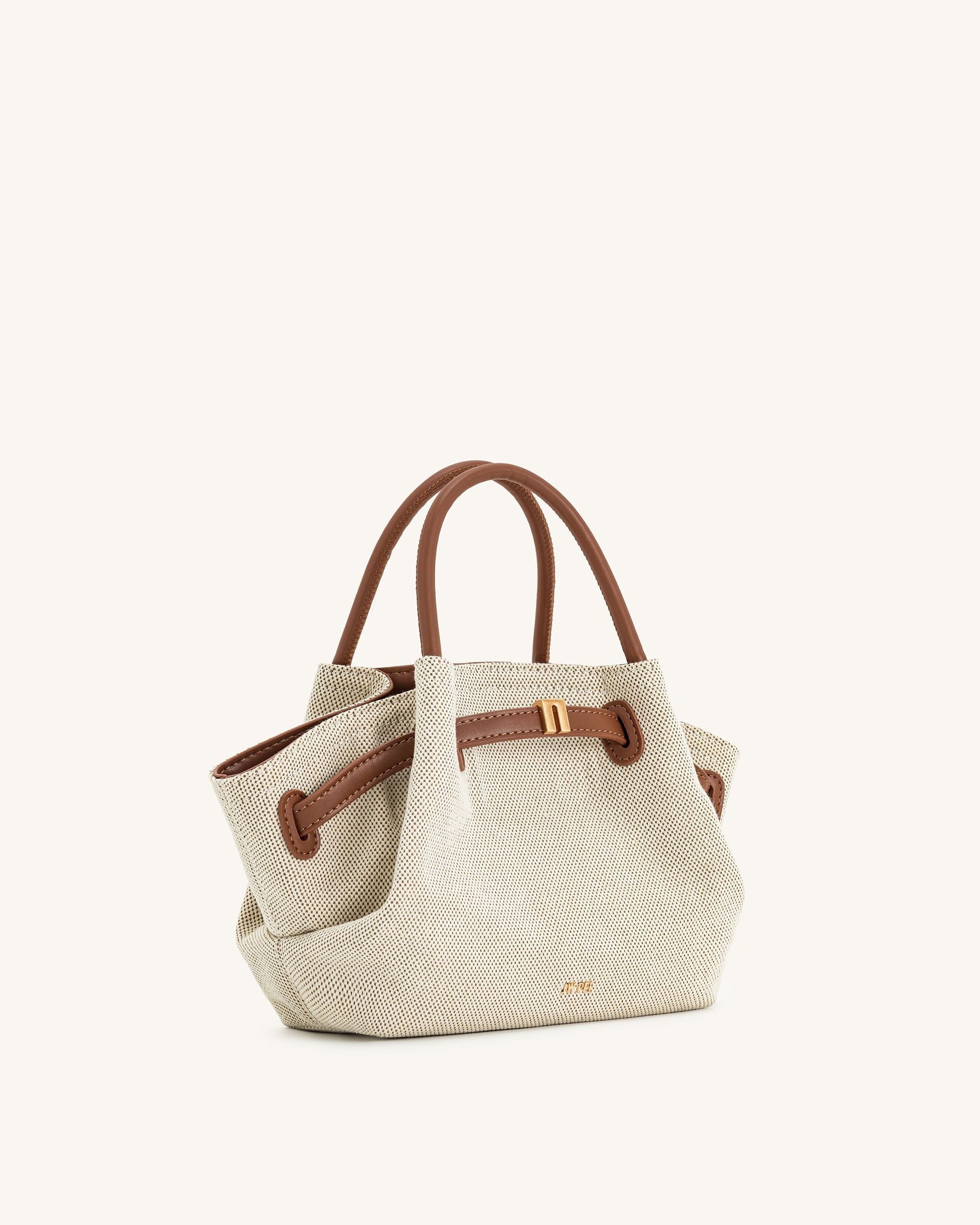 Jw Pei Hana Mini Tote Bag Brown Canvas