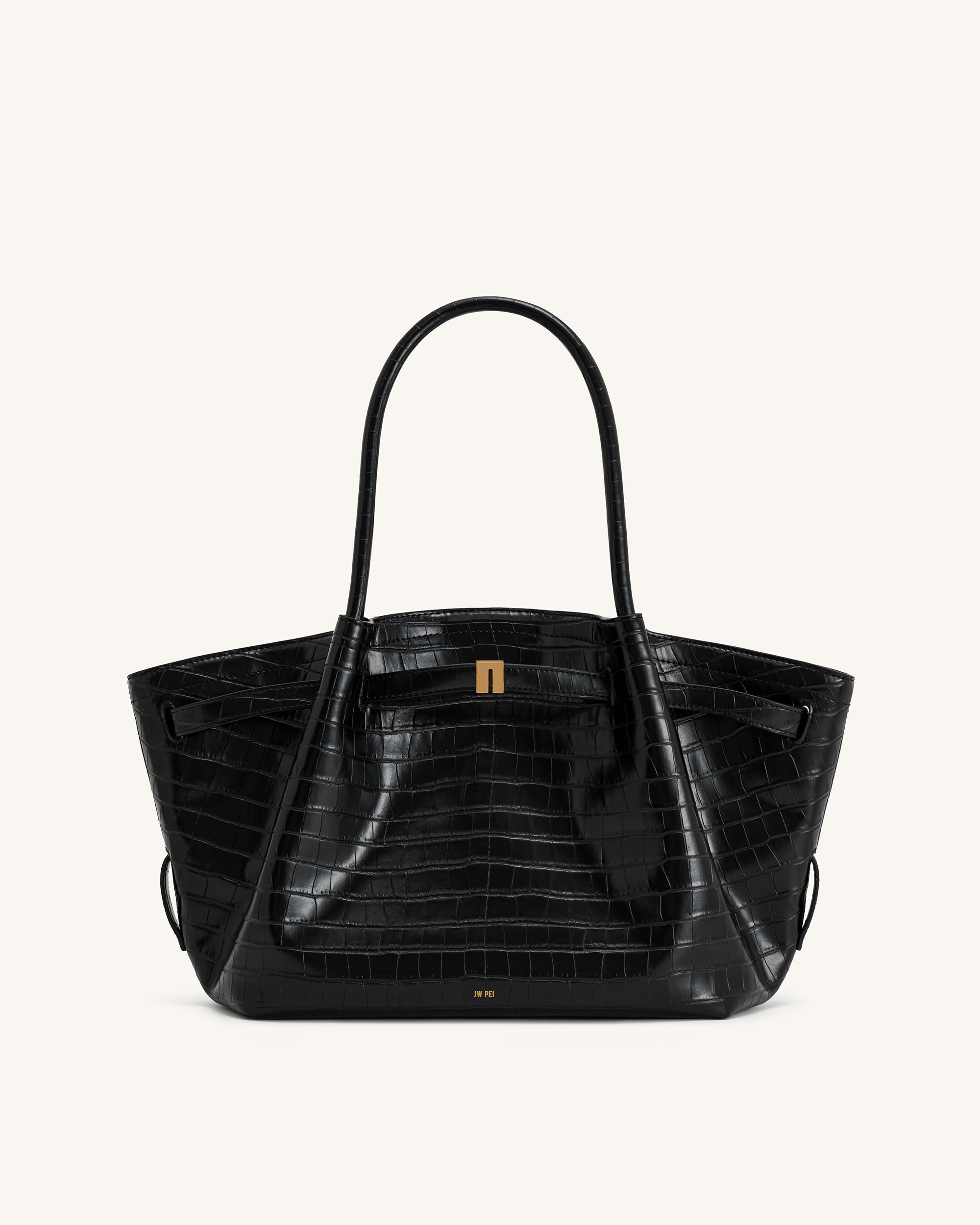Jw Pei Hana Medium Tote Bag Black Croc