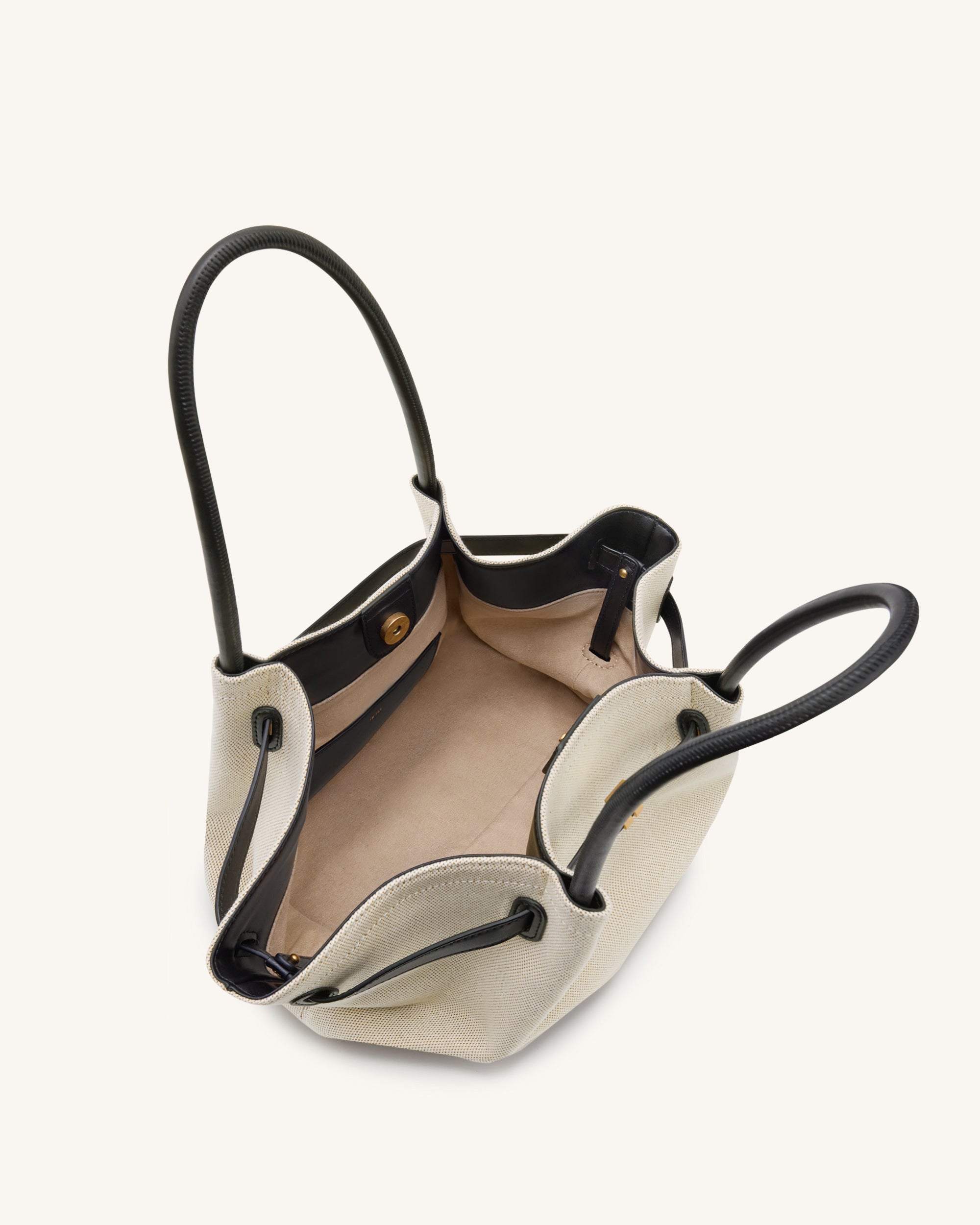 Jw Pei Hana Medium Tote Bag Black Canvas