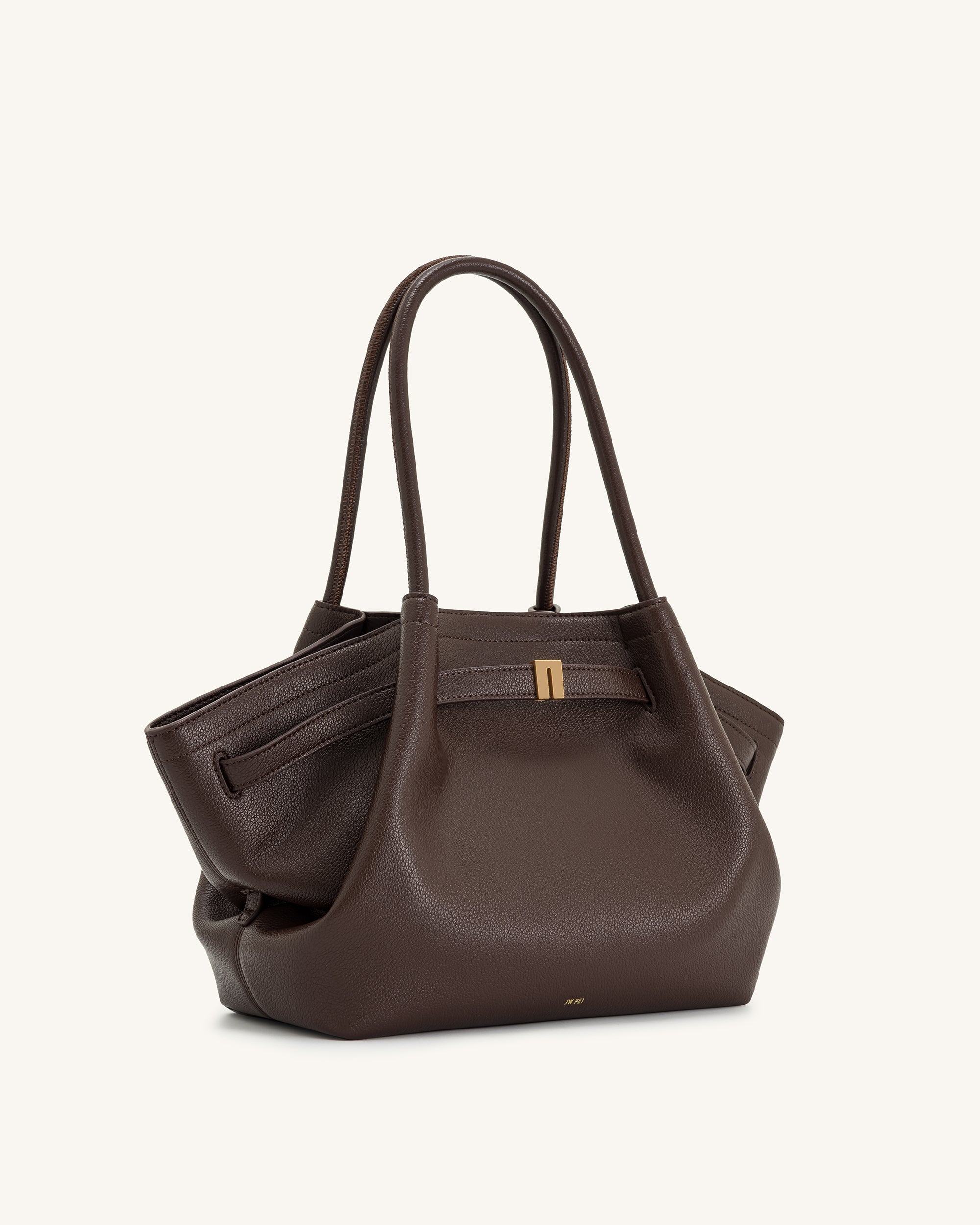 Jw Pei Hana Medium Tote Bag Dark Brown