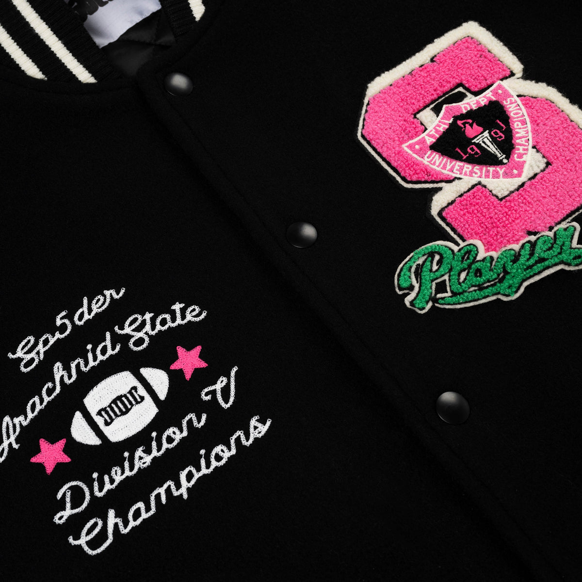 Sp5der Division 5 Varsity Jacket