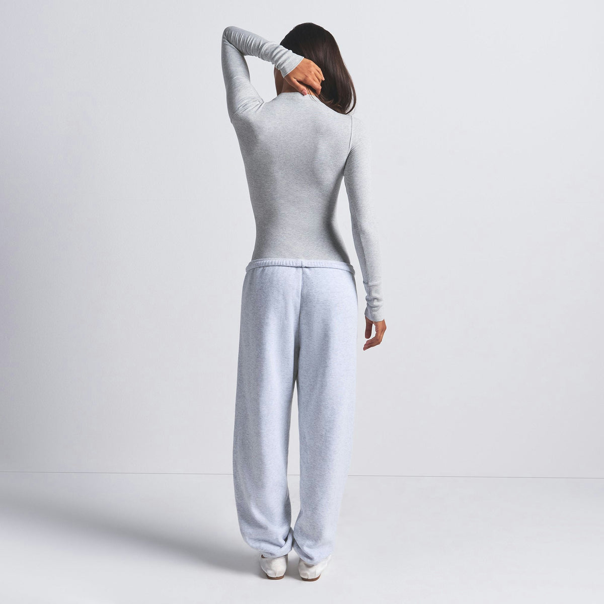 Skims Cotton Fleece Classic Jogger Light Heather Grey
