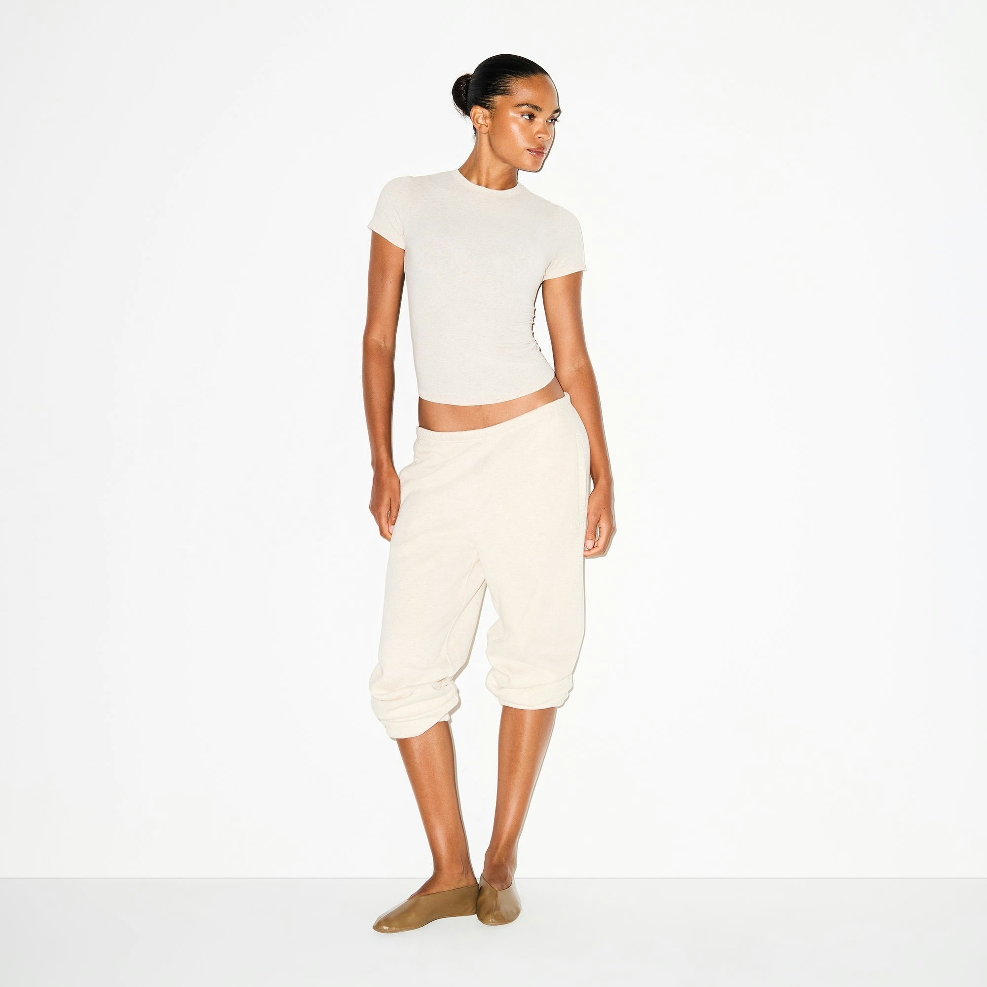 Skims Cotton Fleece Classic Jogger Oatmeal Heather