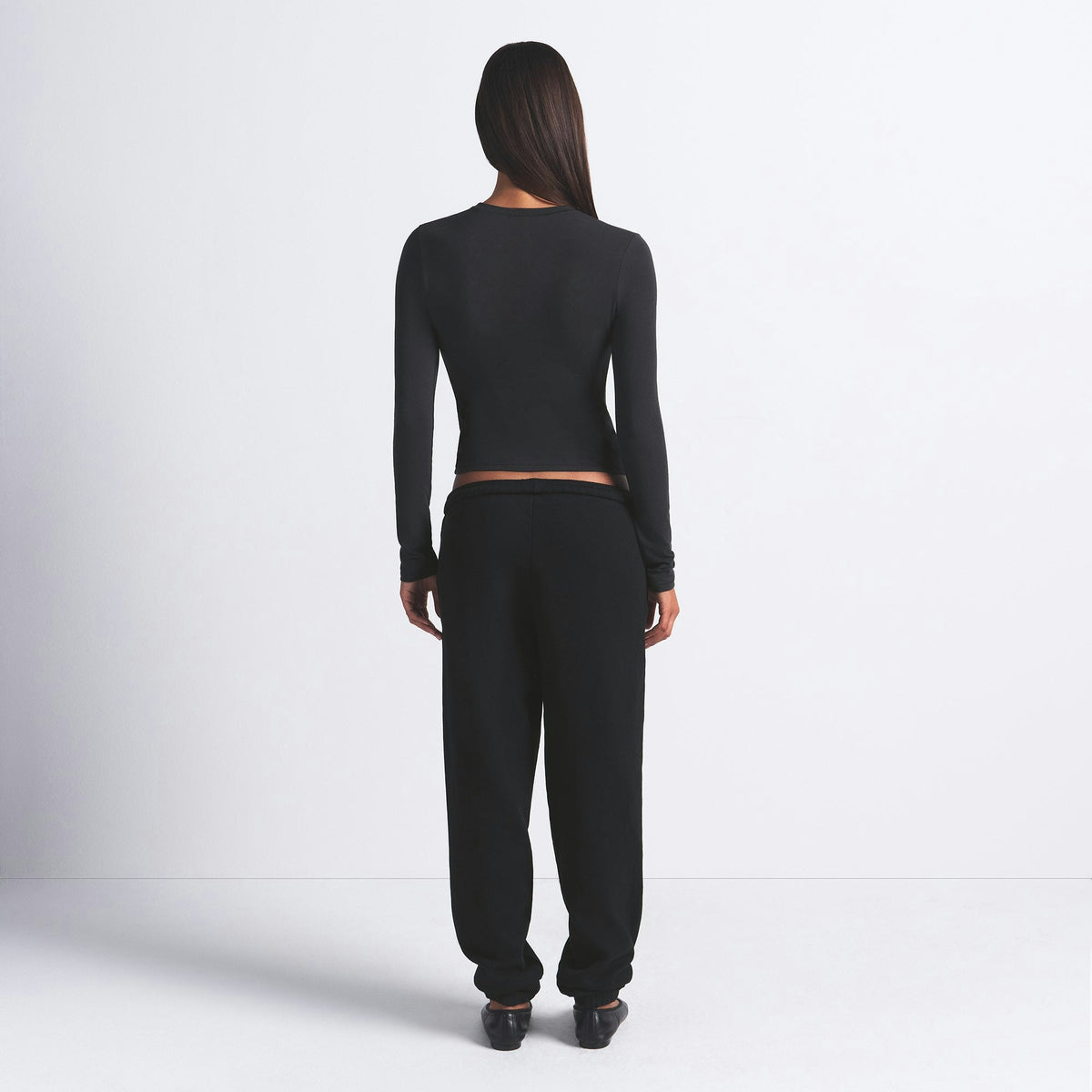 Skims Cotton Fleece Classic Jogger Onyx