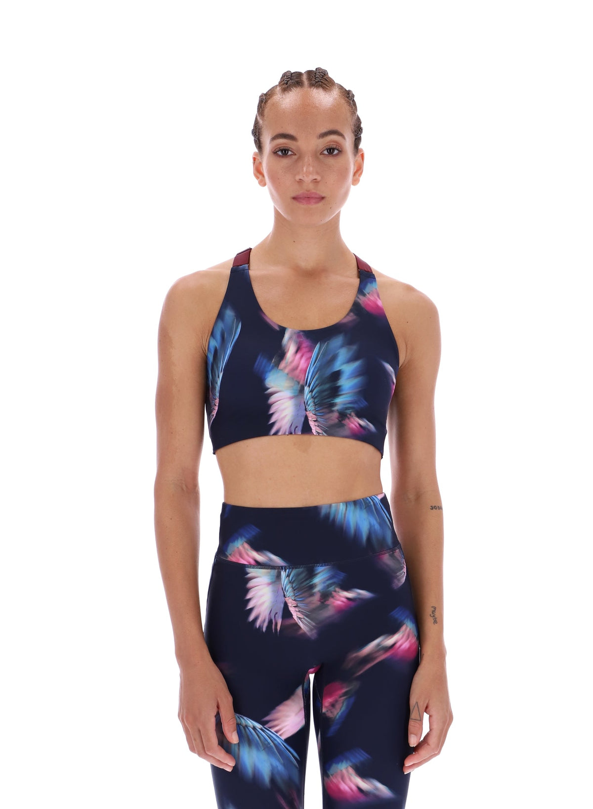 Ted Baker Jodie Printed High Impact Racer Sports Bra Women's