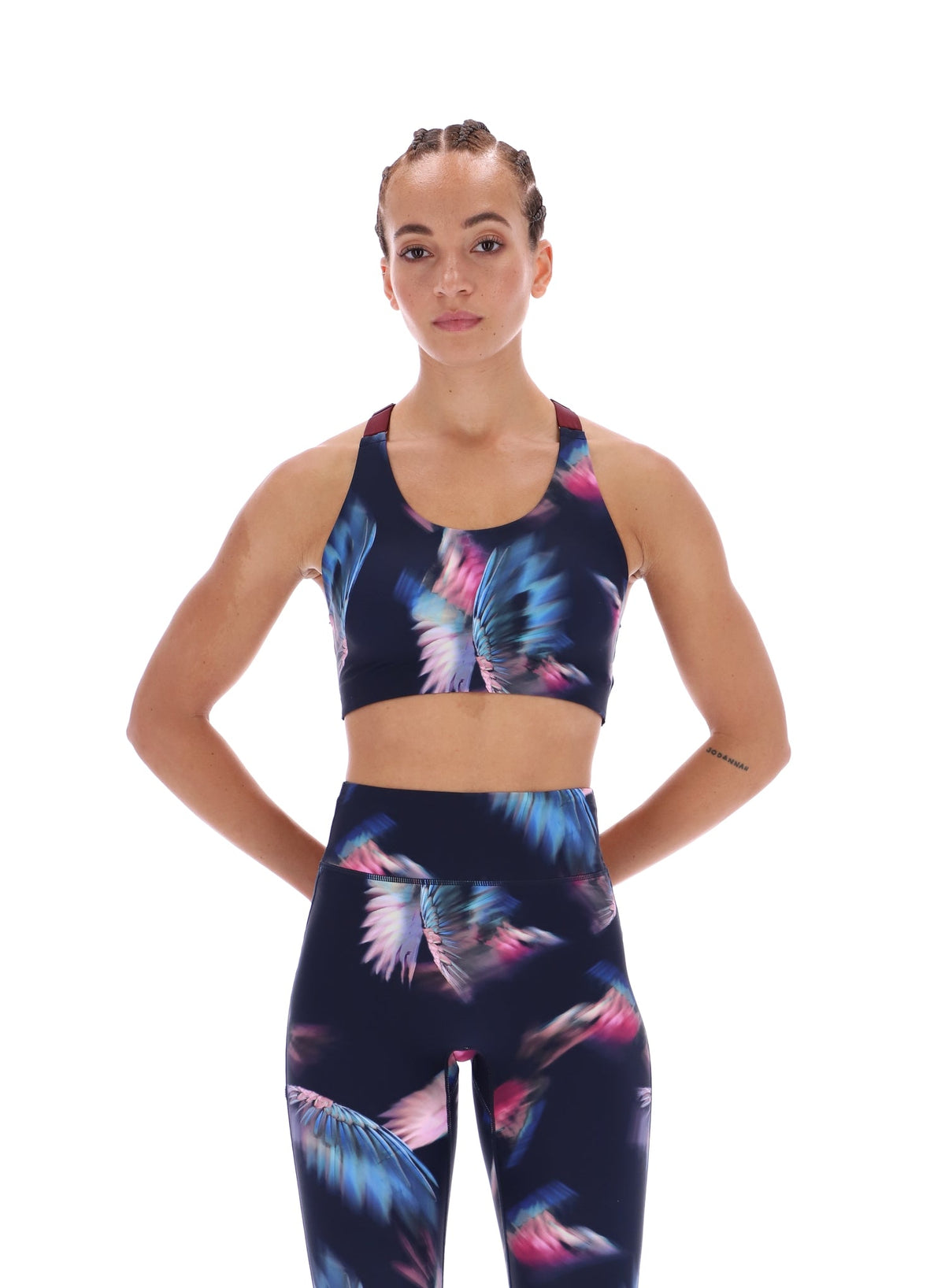 Ted Baker Jodie Printed High Impact Racer Sports Bra Women's