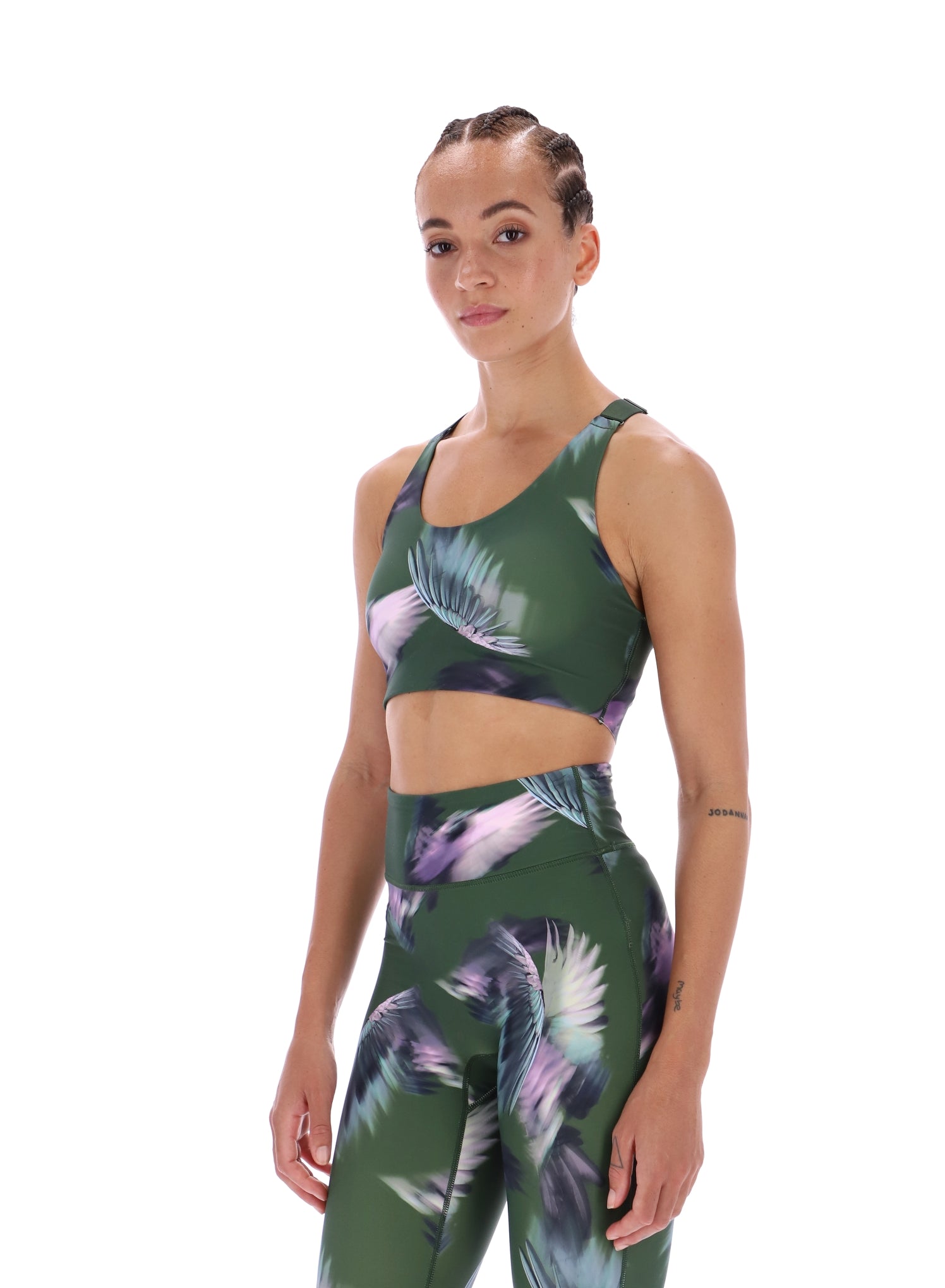 Ted Baker Jodie Printed High Impact Racer Sports Bra Women's