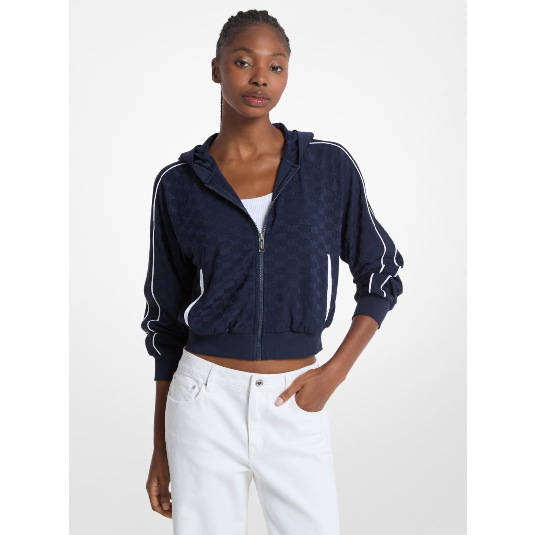 Michael Kors Logo Jacquard Track Jacket MIDNIGHTBLUE