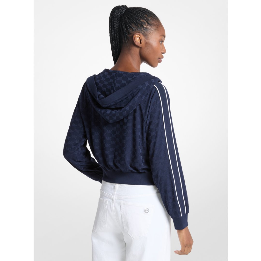Michael Kors Logo Jacquard Track Jacket MIDNIGHTBLUE