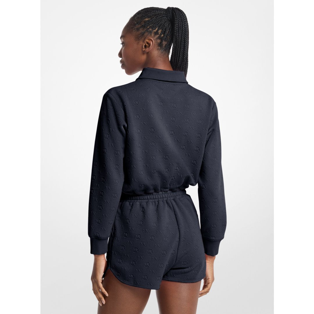 Michael Kors Logo Jacquard Romper MIDNIGHTBLUE