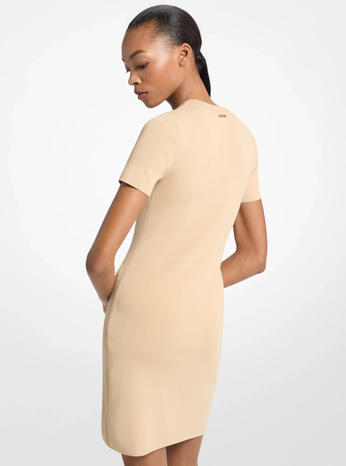Michael Kors Viscose Blend Mini Dress BUFF
