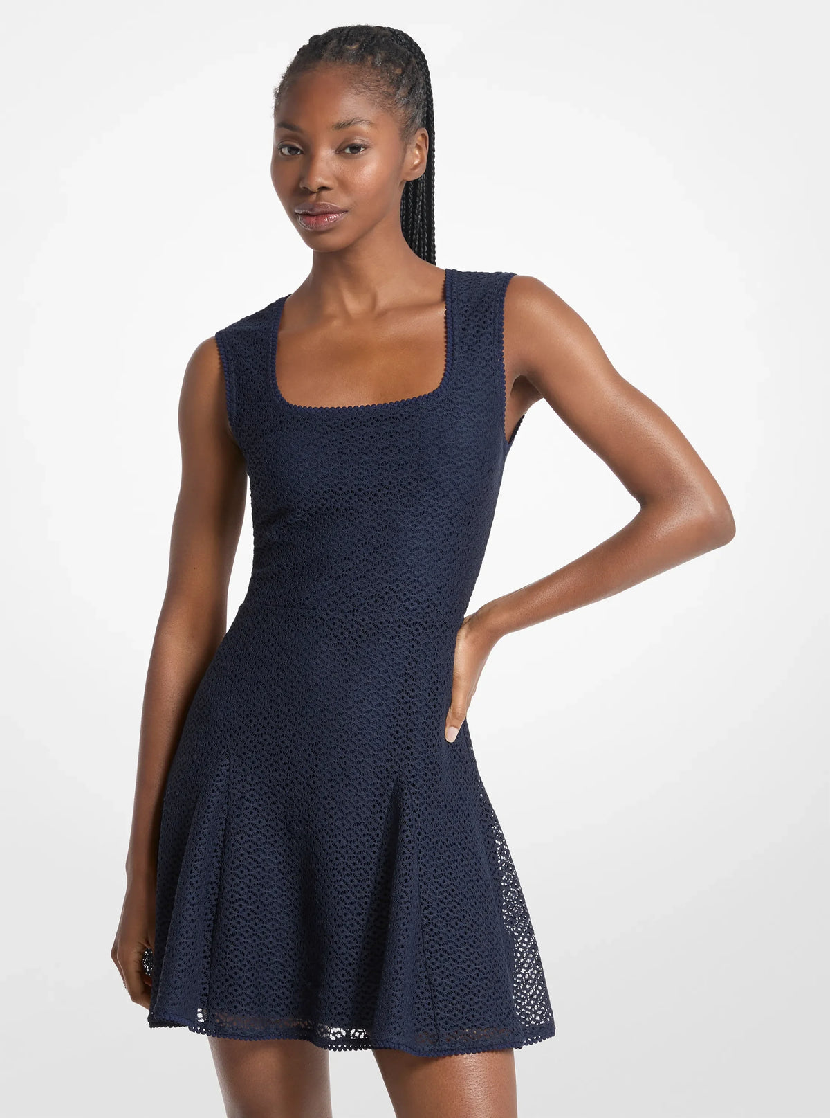 Michael Kors Lace Mini Dress MIDNIGHTBLUE