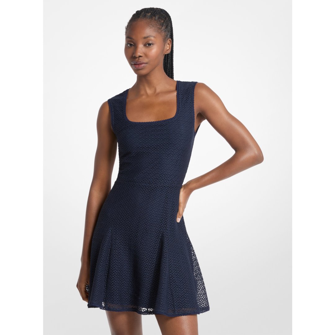 Michael Kors Lace Mini Dress MIDNIGHTBLUE