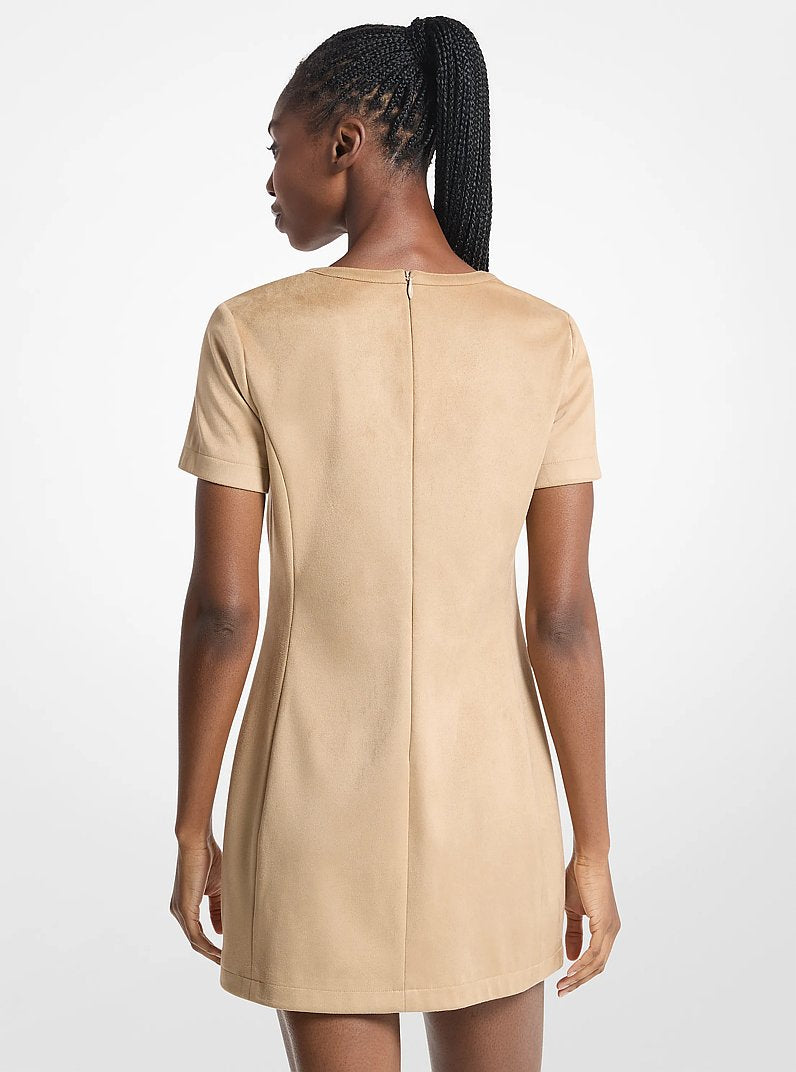 Michael Kors Lace-Up Mini Dress KHAKI