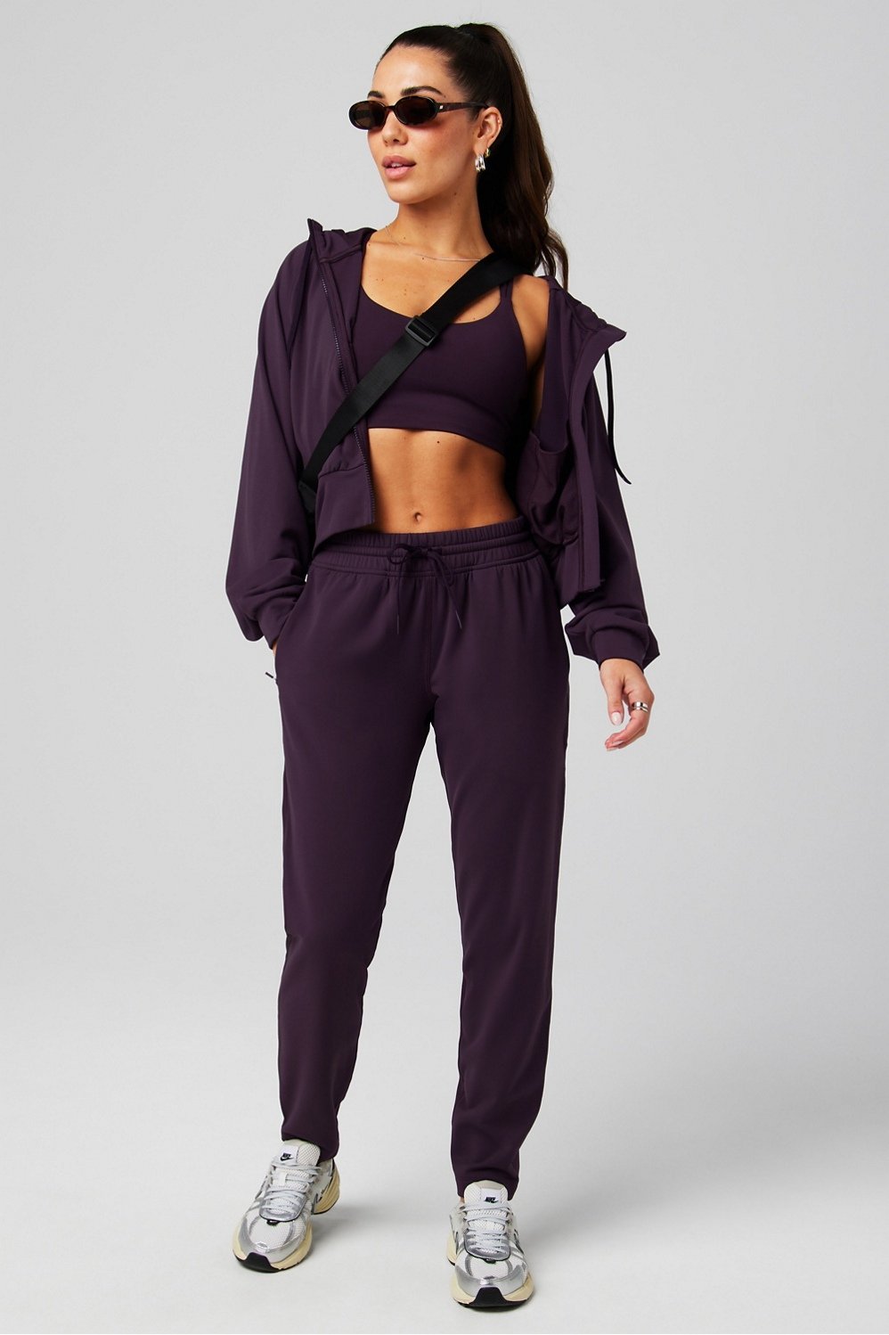 Fabletics Cold Weather Full-Zip Cropped Hoodie