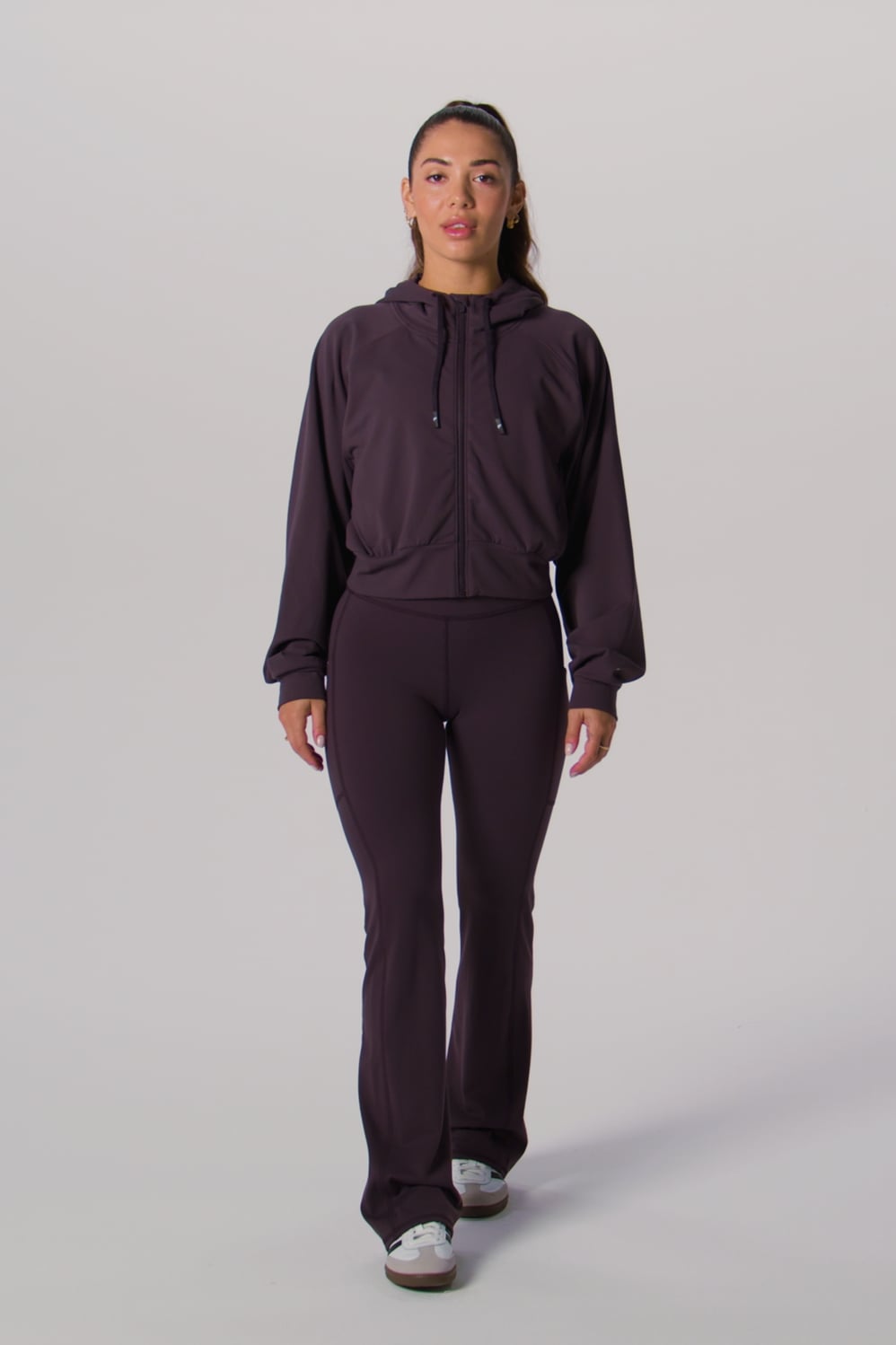 Fabletics Cold Weather Full-Zip Cropped Hoodie