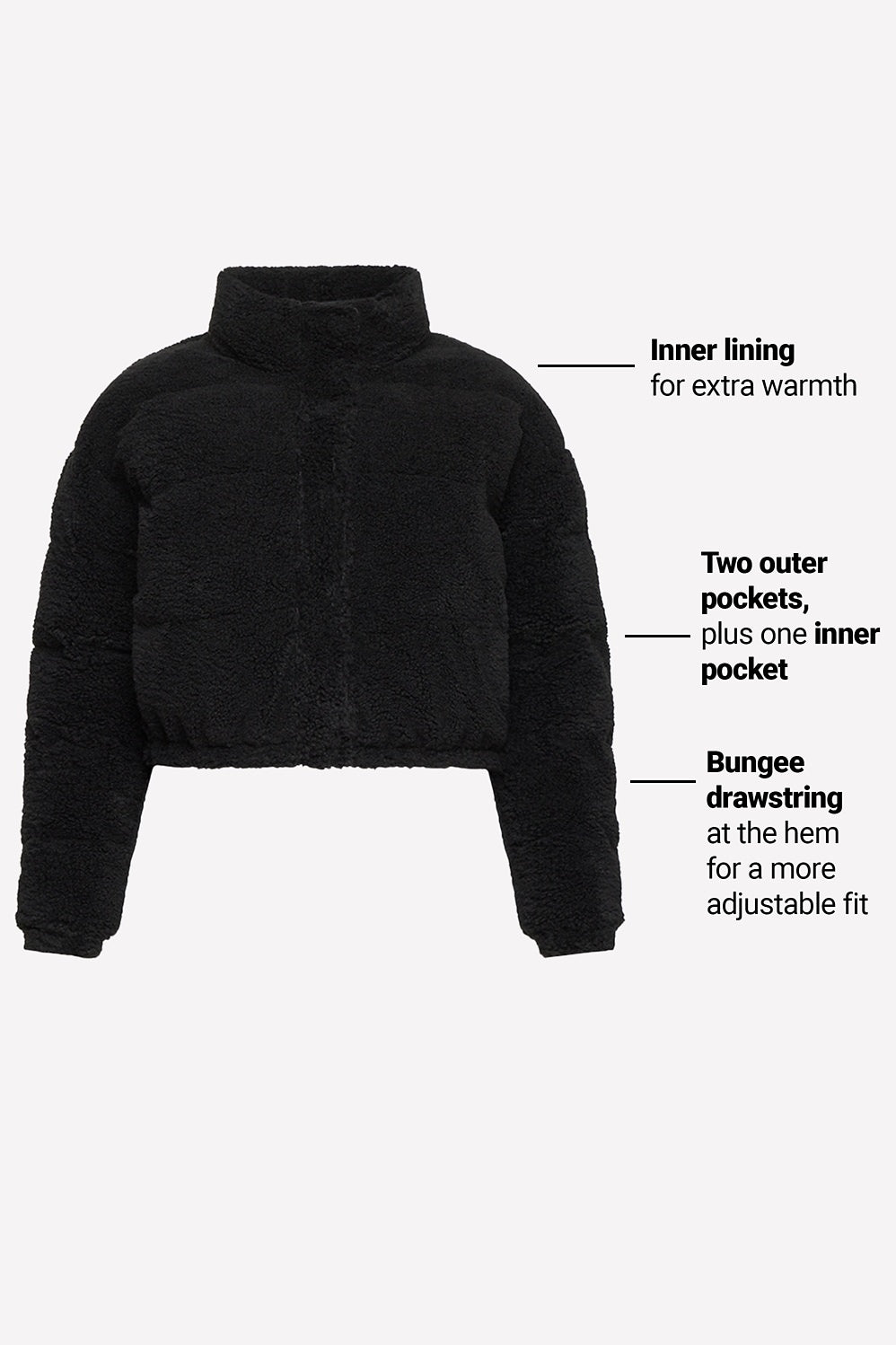 Fabletics Teddy Puffer Jacket