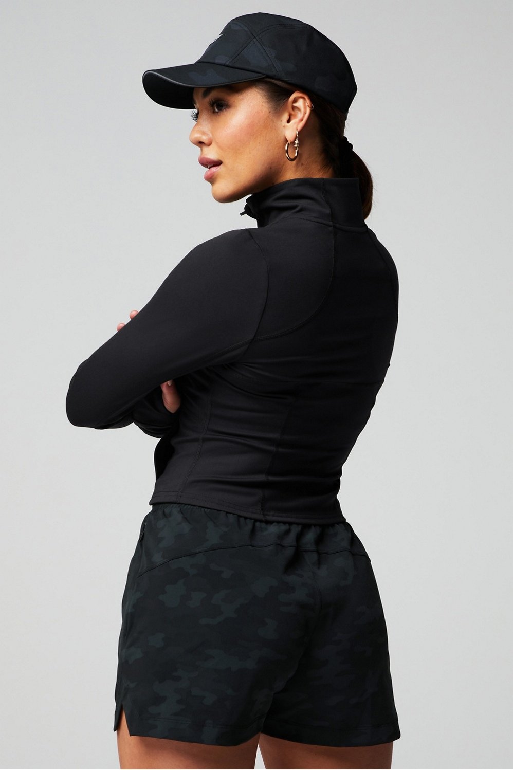 Fabletics Perfect Storm Cropped Train Jacket