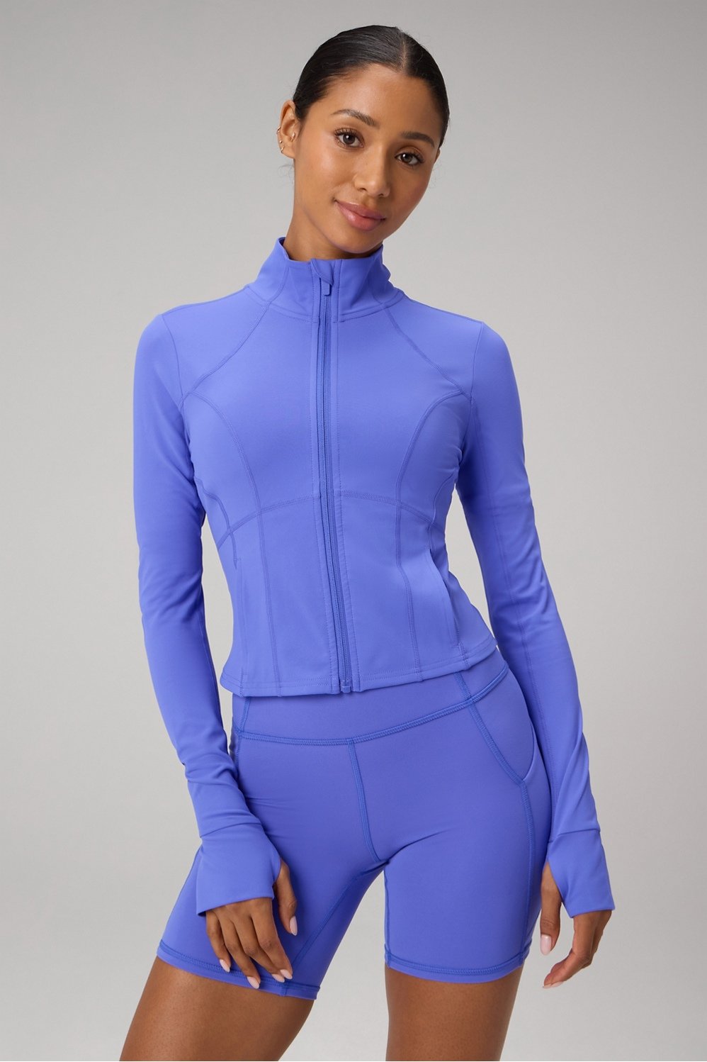 Fabletics Perfect Storm Cropped Train Jacket