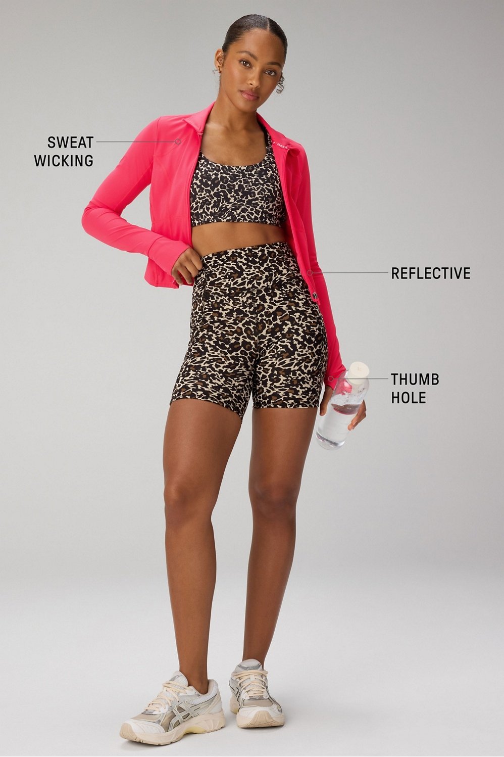 Fabletics Perfect Storm Cropped Train Jacket