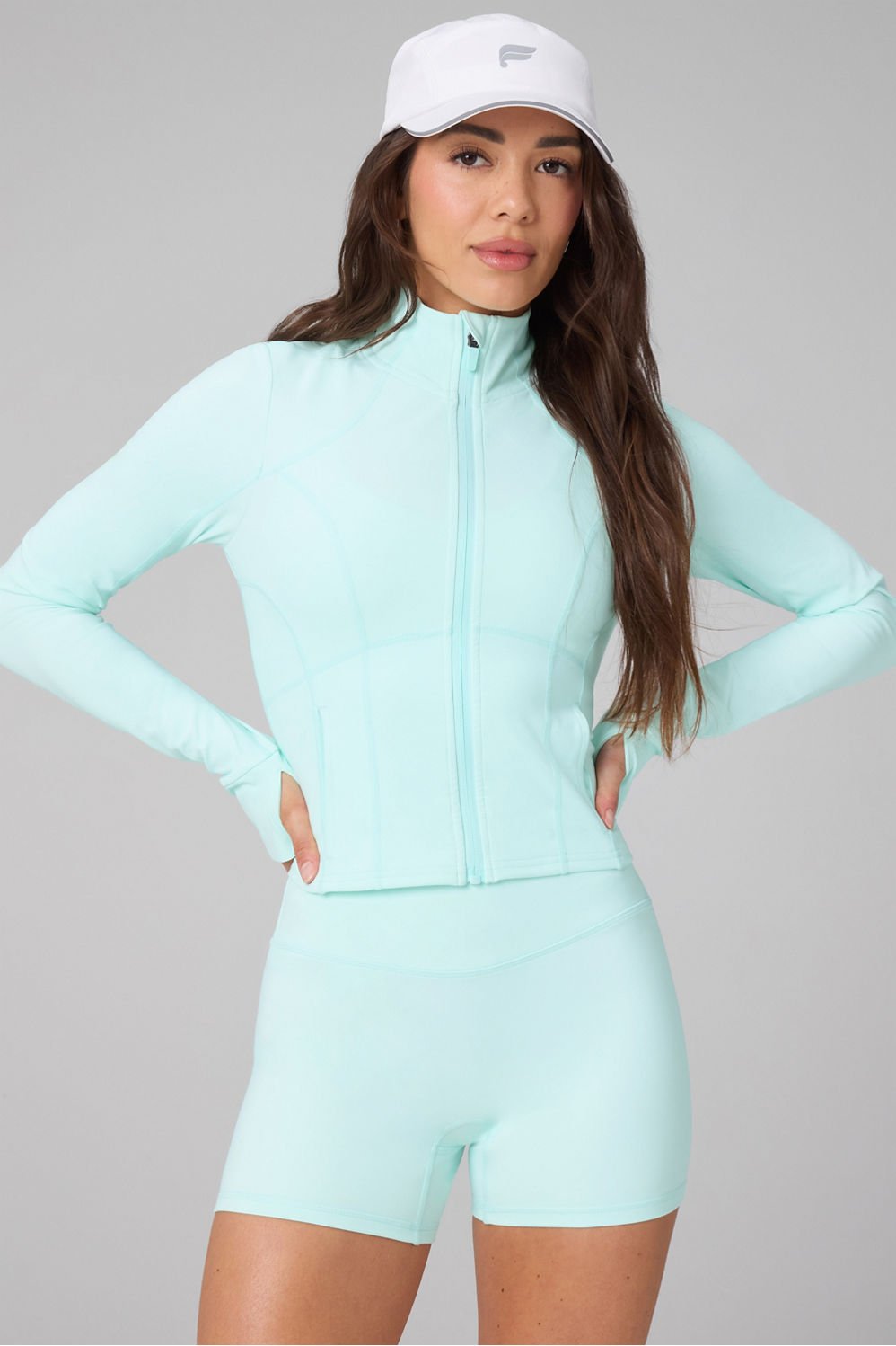 Fabletics Perfect Storm Cropped Train Jacket