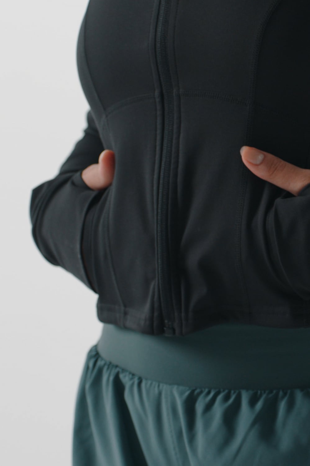 Fabletics Perfect Storm Cropped Train Jacket