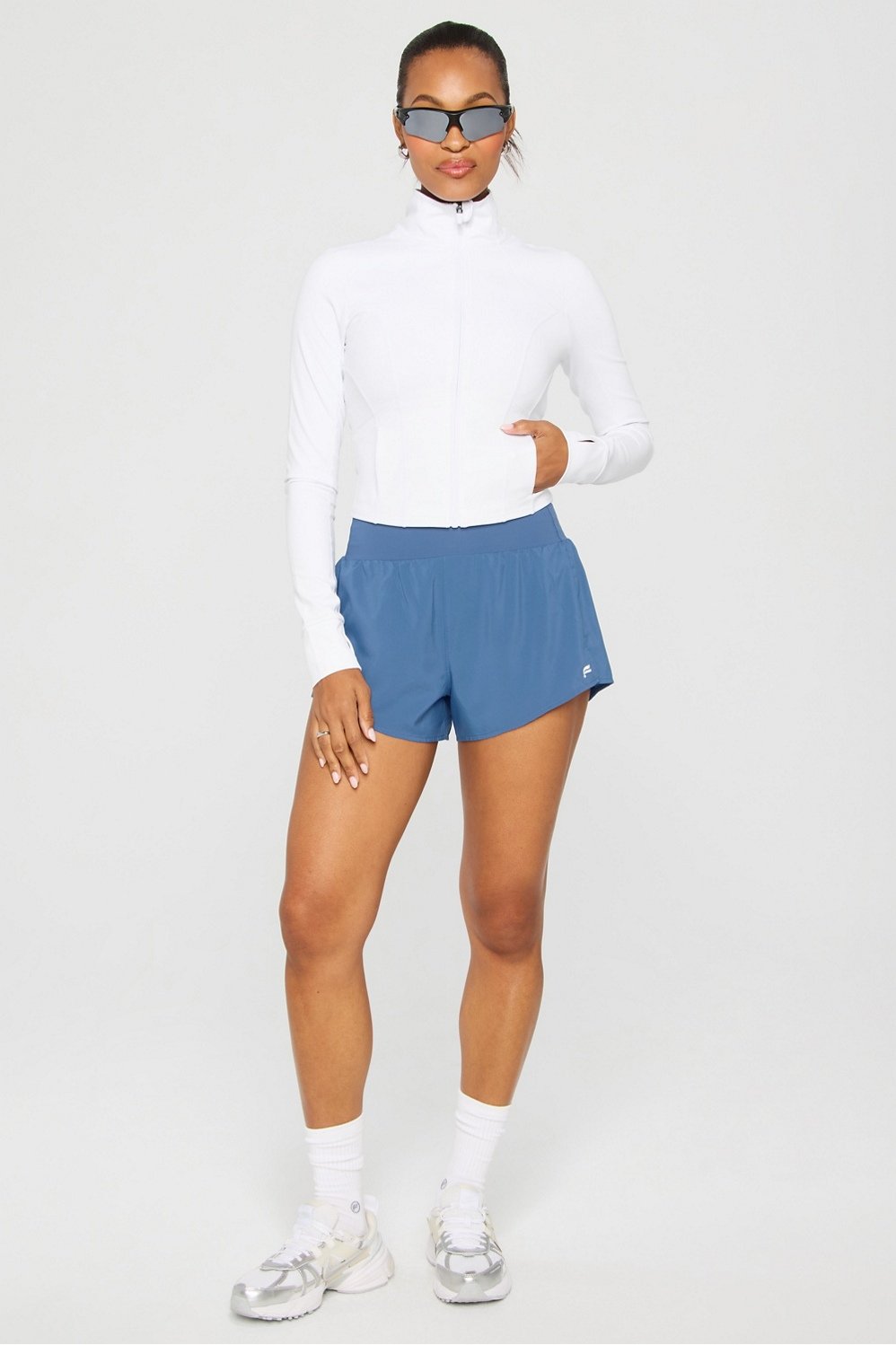 Fabletics Perfect Storm Cropped Train Jacket