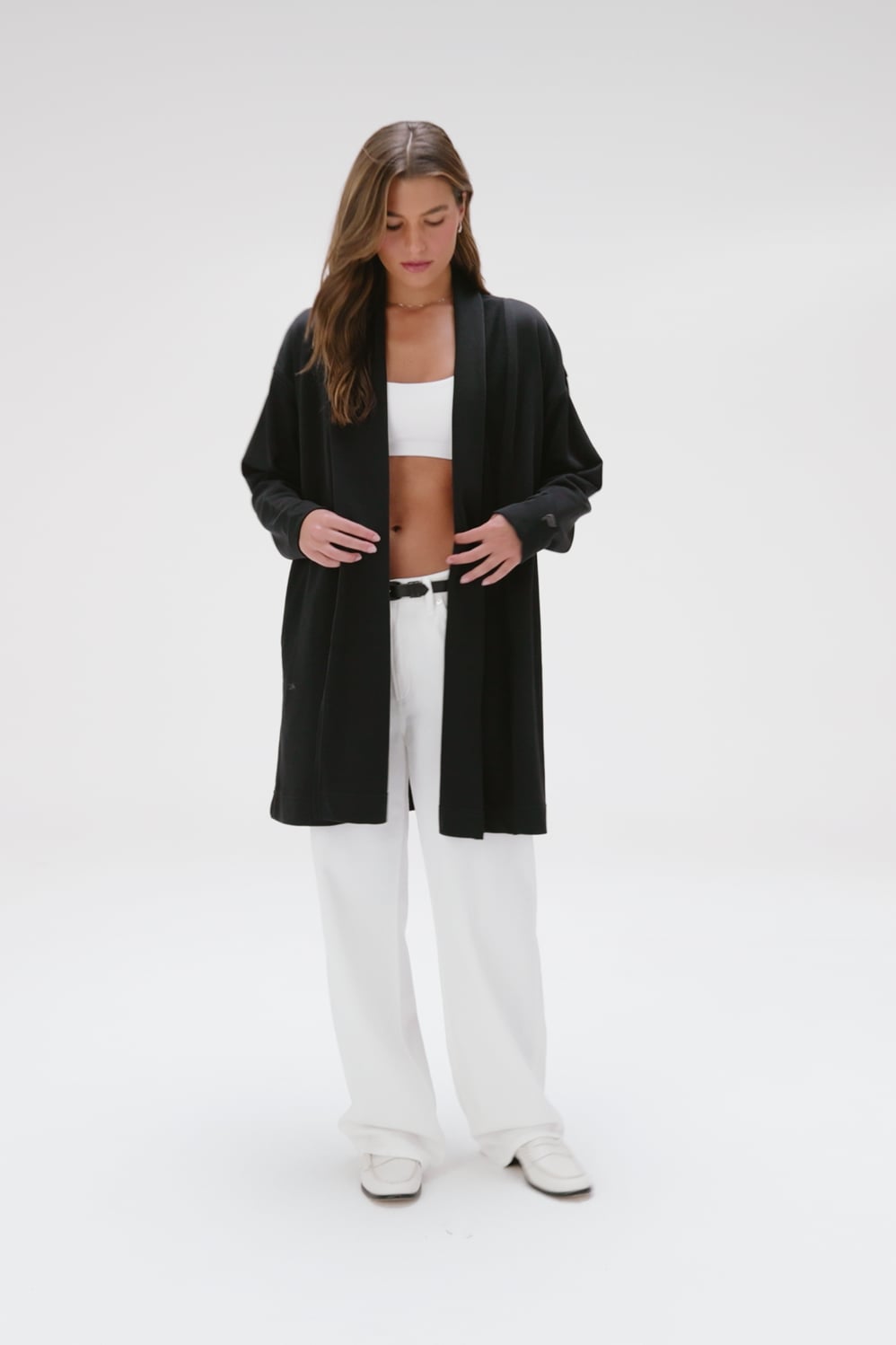 Fabletics Year Round Terry Oversized Cardigan