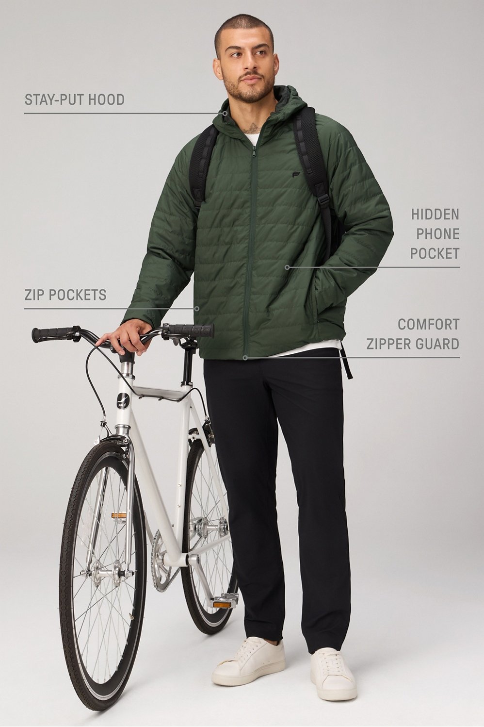 Fabletics The Commuter Light Fill Jacket