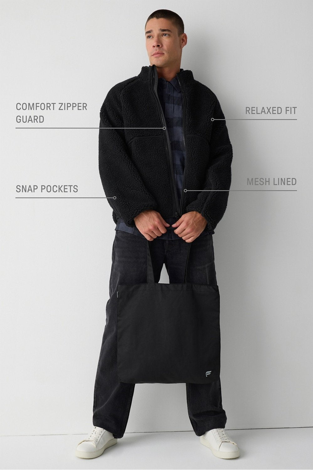 Fabletics The Summit High Pile Fleece Jacket