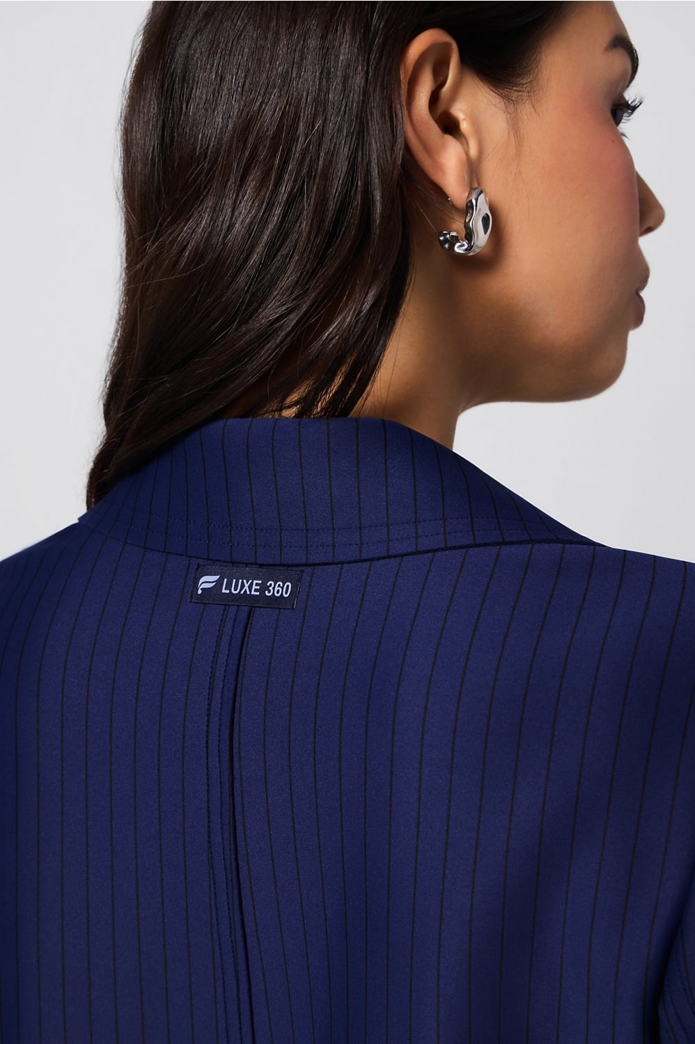 Fabletics Pinstripe Cropped Blazer