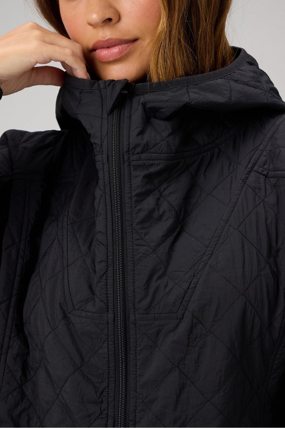 Fabletics Daydreamer+ Hooded Quilted Jacket